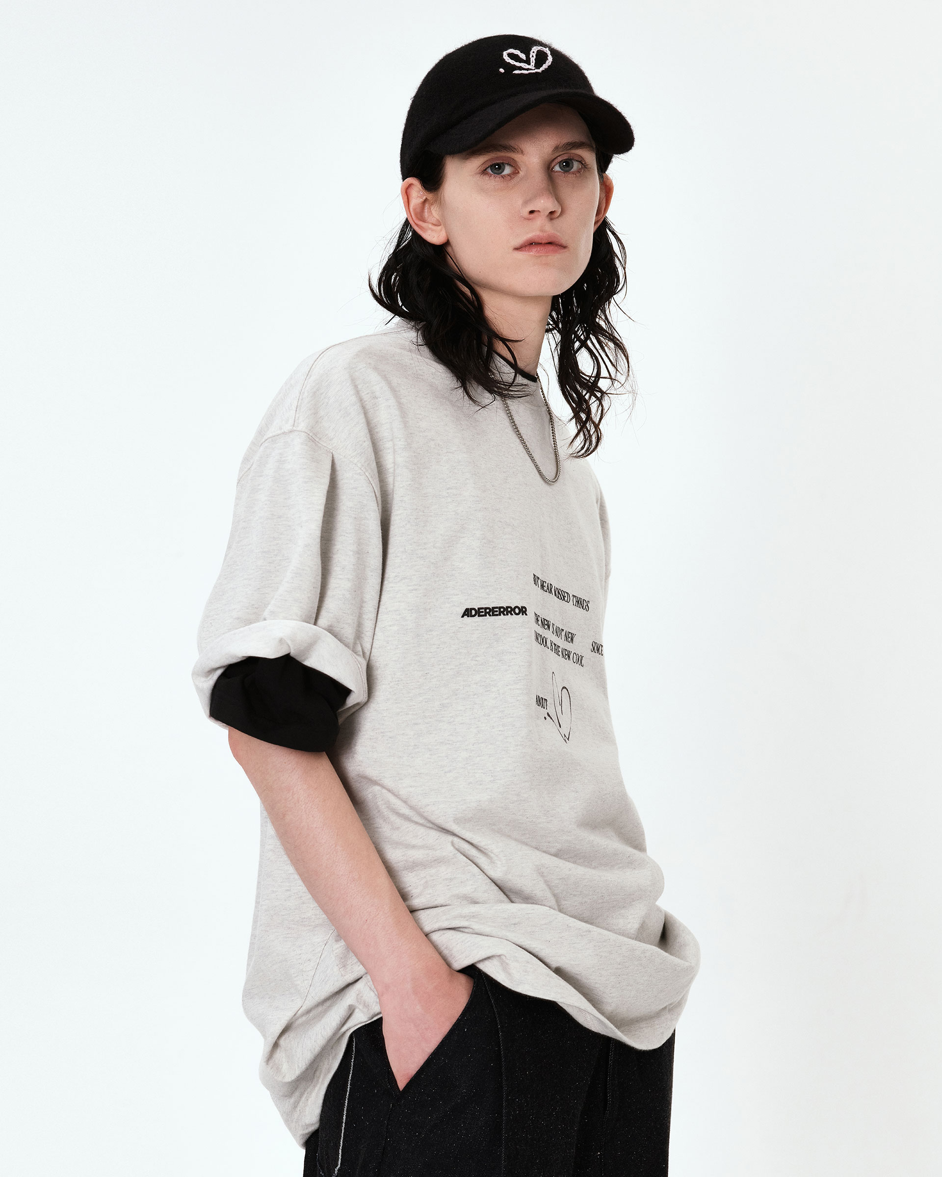 ♡a.r♡様 ADERERROR - Twinkle heart logo t-shirt