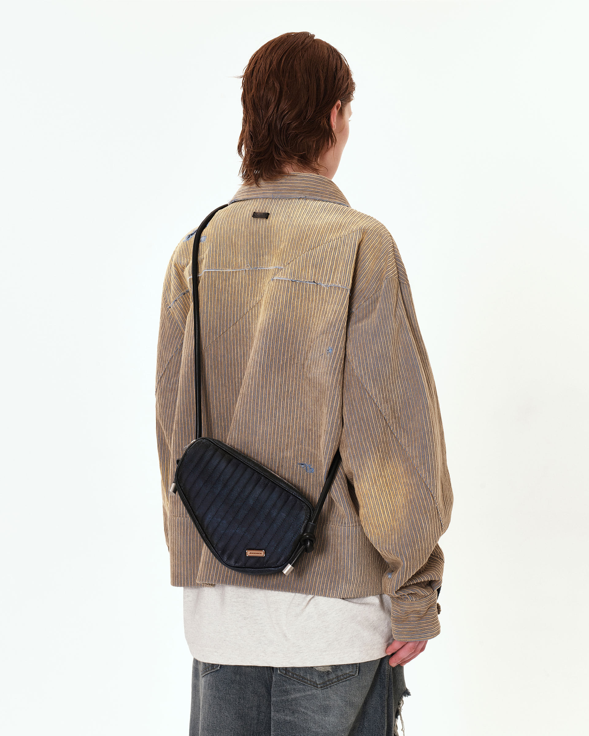 ★人気★【Ader Error】★Prato round tote ba.g [leather]★ ADERERROR - Prato round tote bag [leather]
