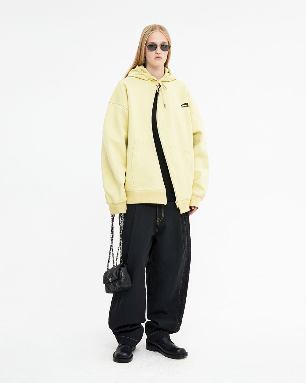 ジャケット・アウター ansdotsloevnerDARIA BALLOON HOODIEyellow s-l400.jpg