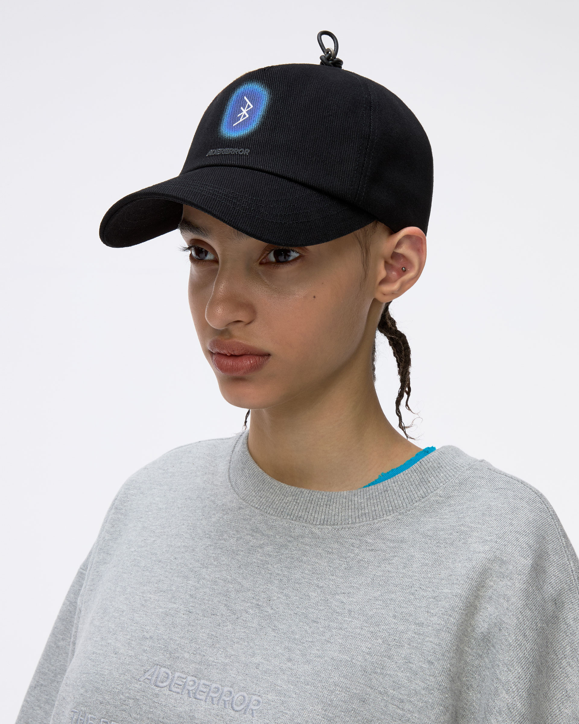 ADERERROR ネイビー キャップ ☆関税込☆AderError x Zara☆Ader Error x Zara Pleated Cap