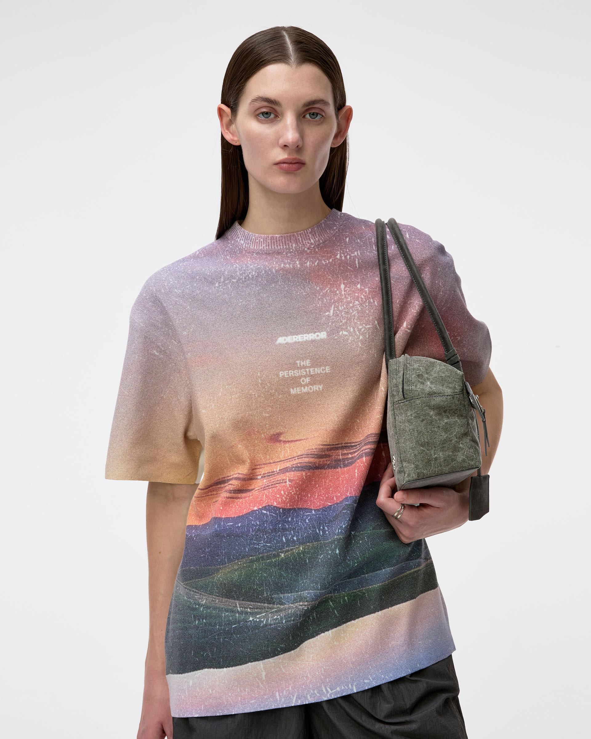 【ADERERROR】 Half Sleeve Knit Product. 60 ★ Semi Over Fit Multicolor Half Sleeve Knit Product. 60 T-shirt by ADER