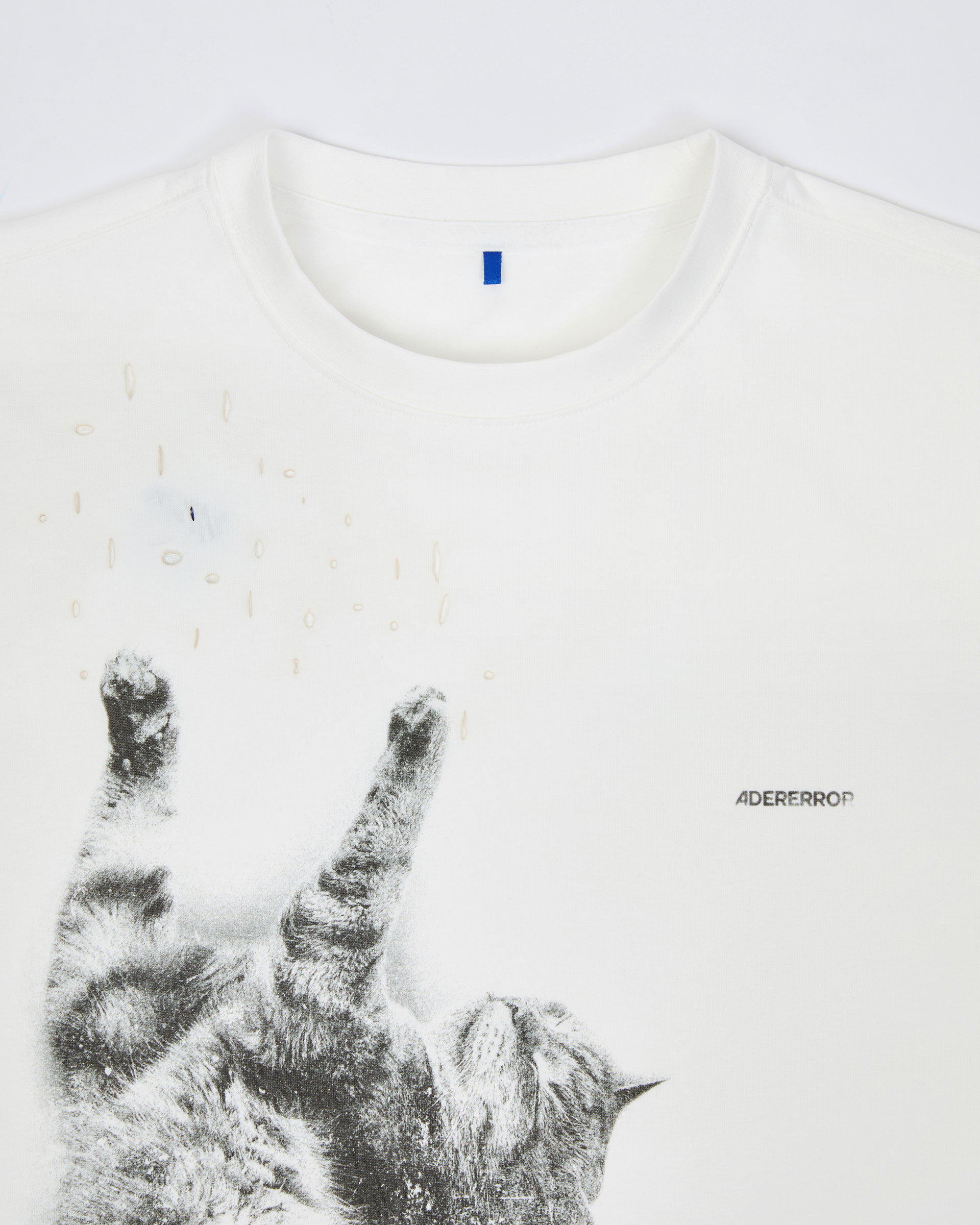 【ADER ERROR】 Blue cat t-shirt 01 ADERERROR - Blue cat t-shirt 01