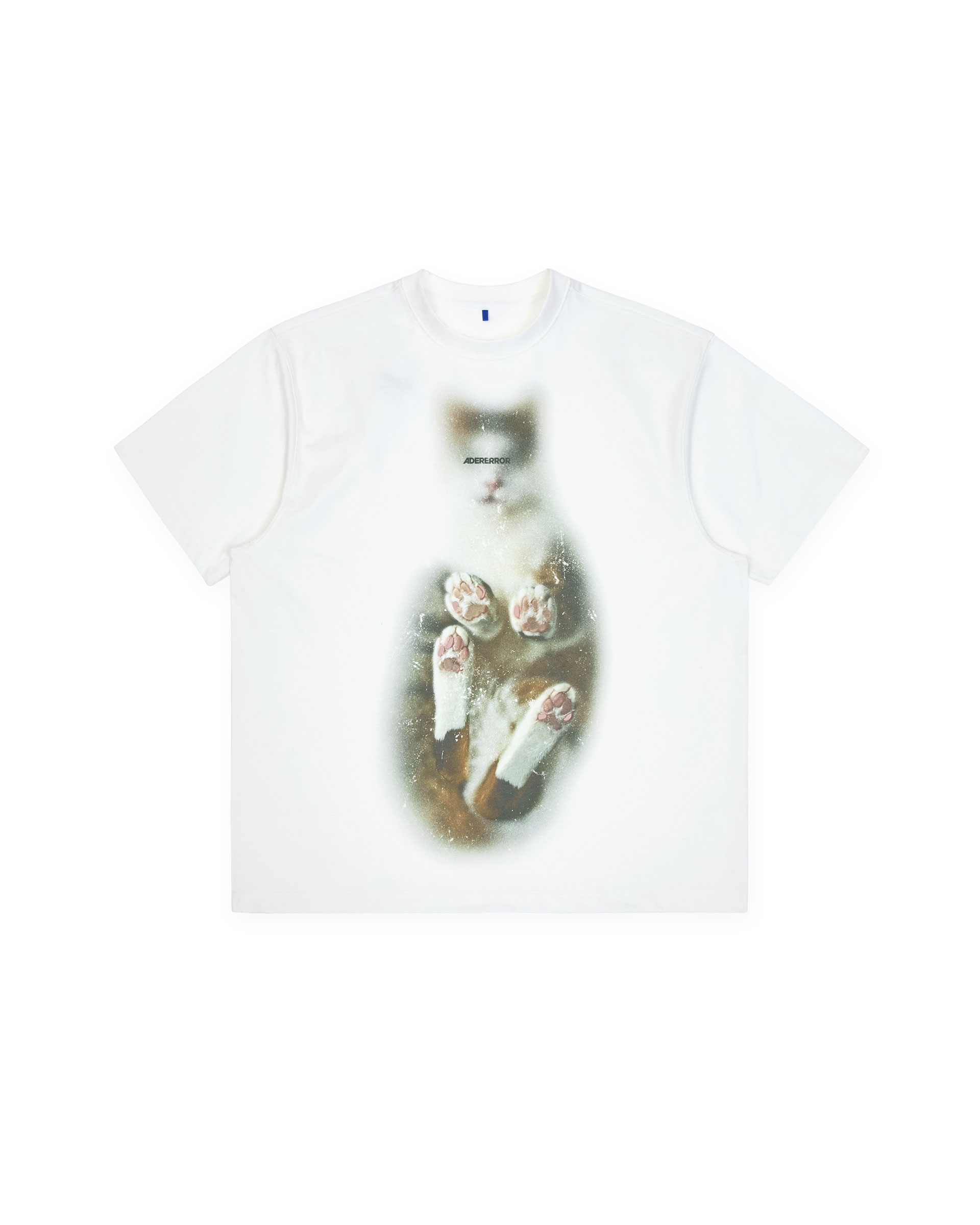 ADERERROR - Blue cat t-shirt 03