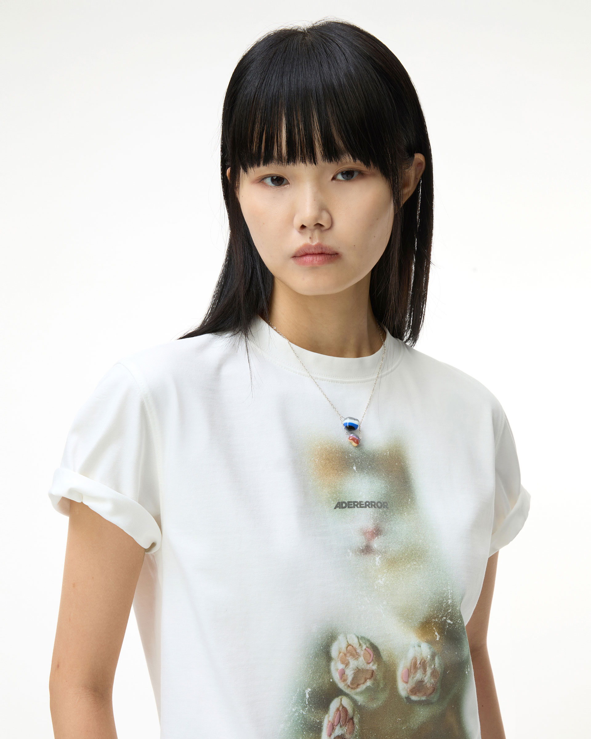 【ADERERROR】Blue cat t-shirt 03 ADERERROR - Blue cat t-shirt 03