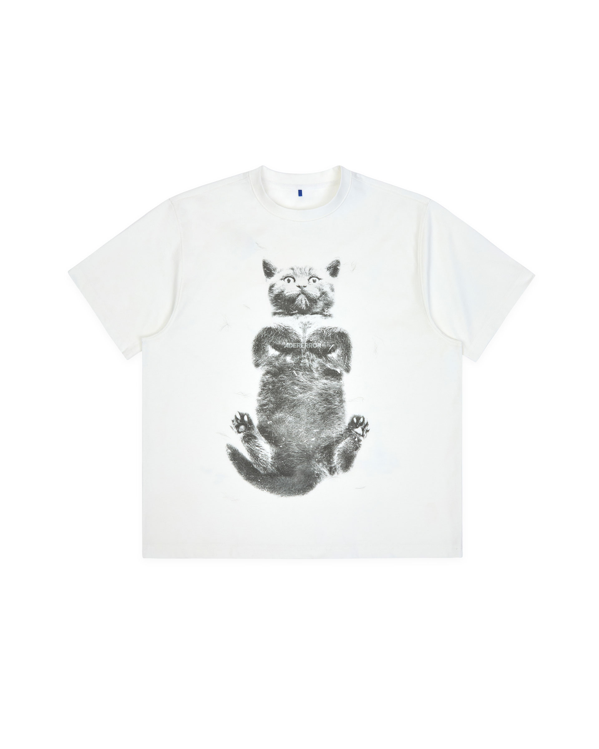 ADERERROR - Blue cat t-shirt 02