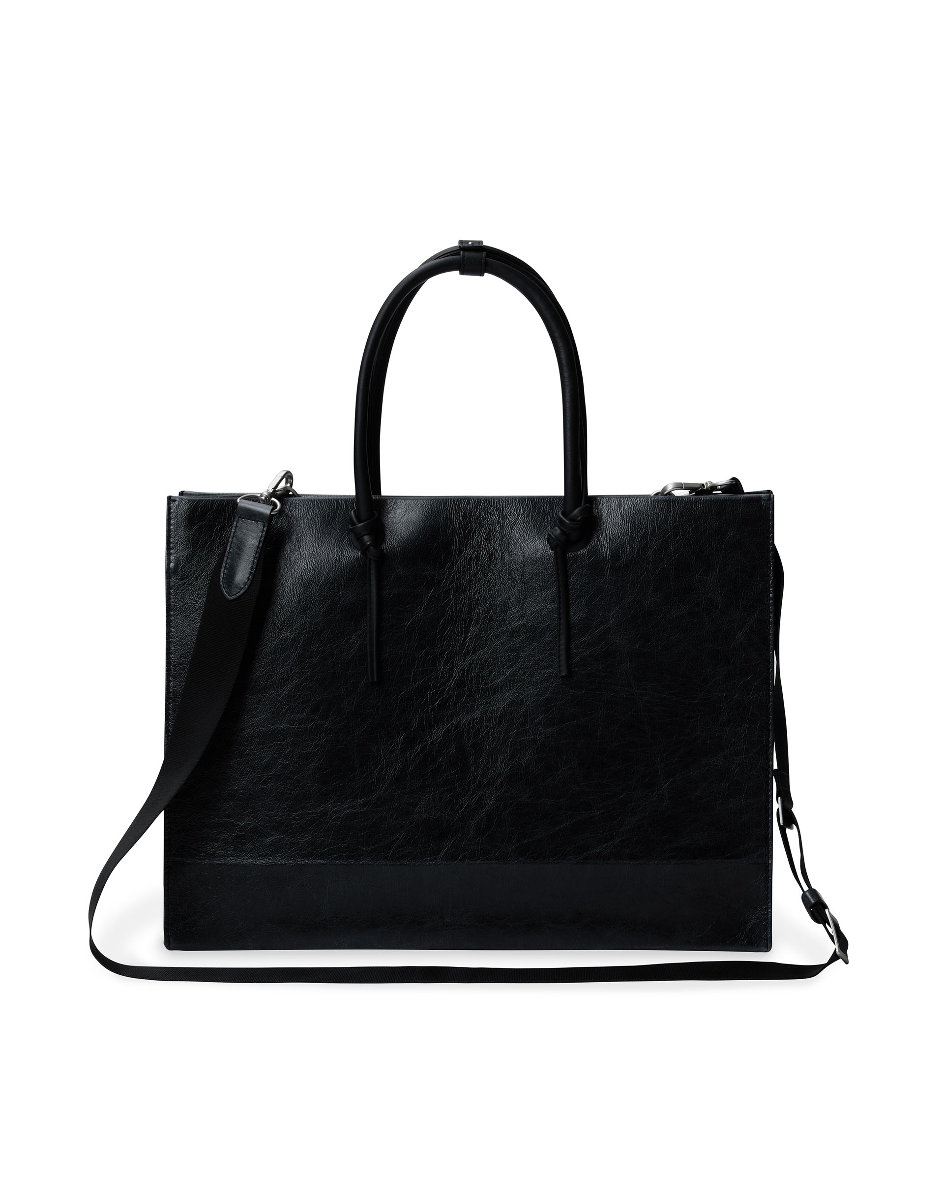 ADERERROR - Wide cracked shopper bag