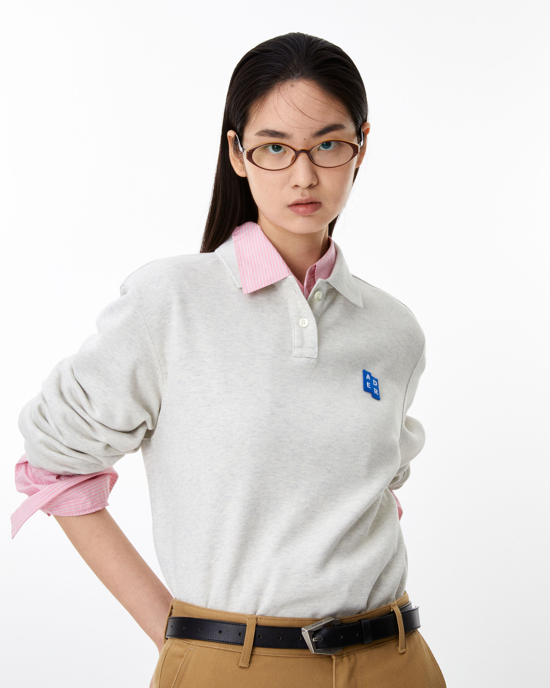 トップス ADERERROR L/S POLO ADERERROR Polo LS T-shirt Product. 37 (ADERERROR/ポロシャツ