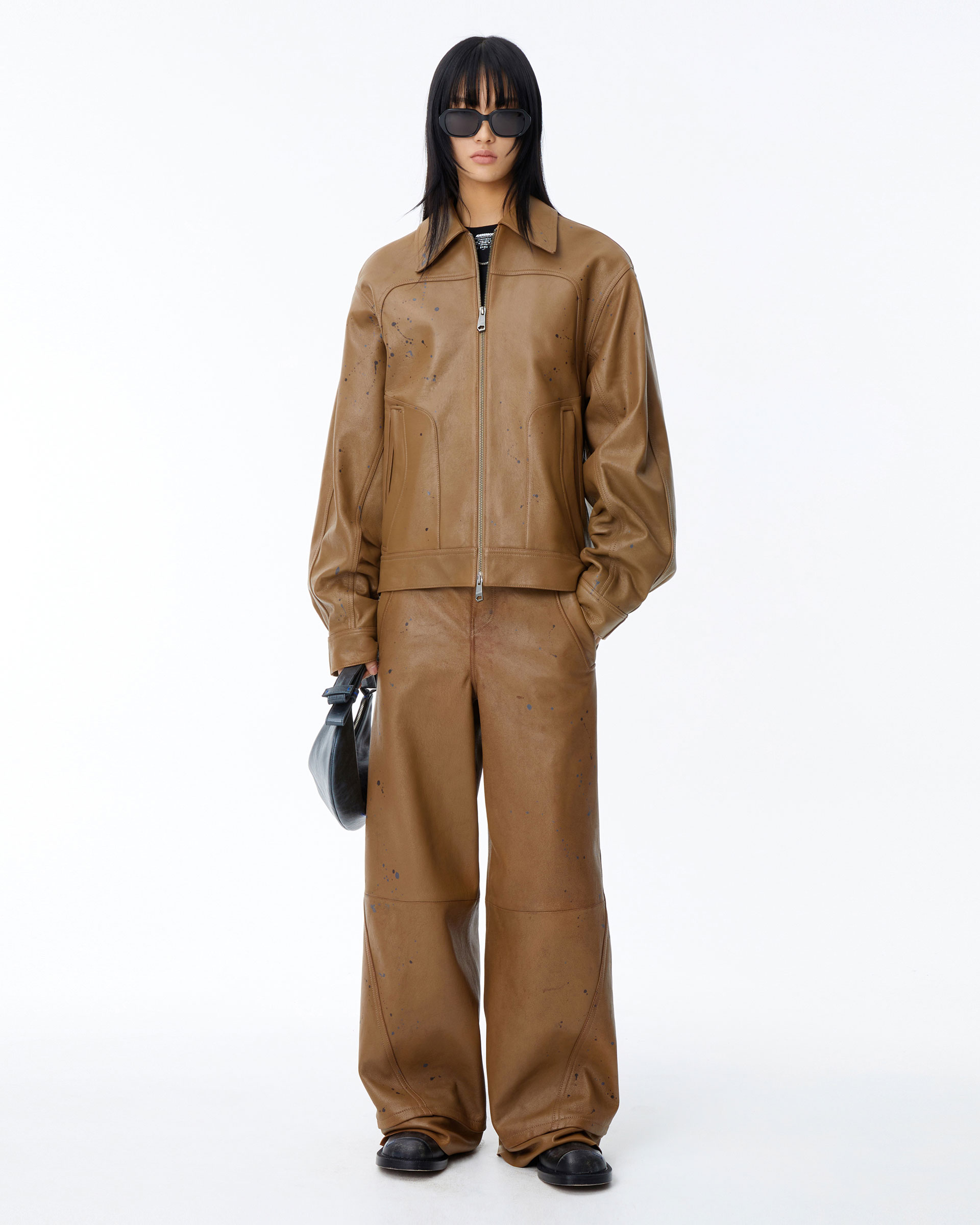 パンツ Ader Error Ogden wide pants brown A3 Ader Error Ogden wide pants brown A3