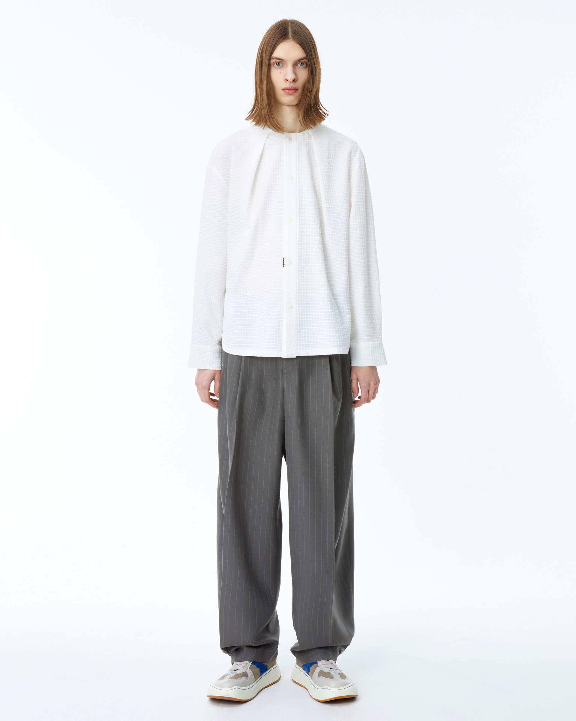 専用　　ADERERROR LS t-shirt メンズM ホワイト Zara Adererror Graphic T-Shirt Mens S/M White Crew Neck