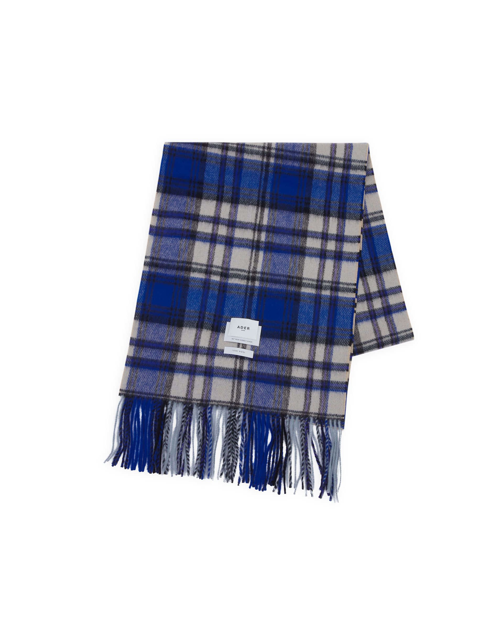 小物 ADERERROR  else muffler blue ADERERROR - Revint plaid muffler