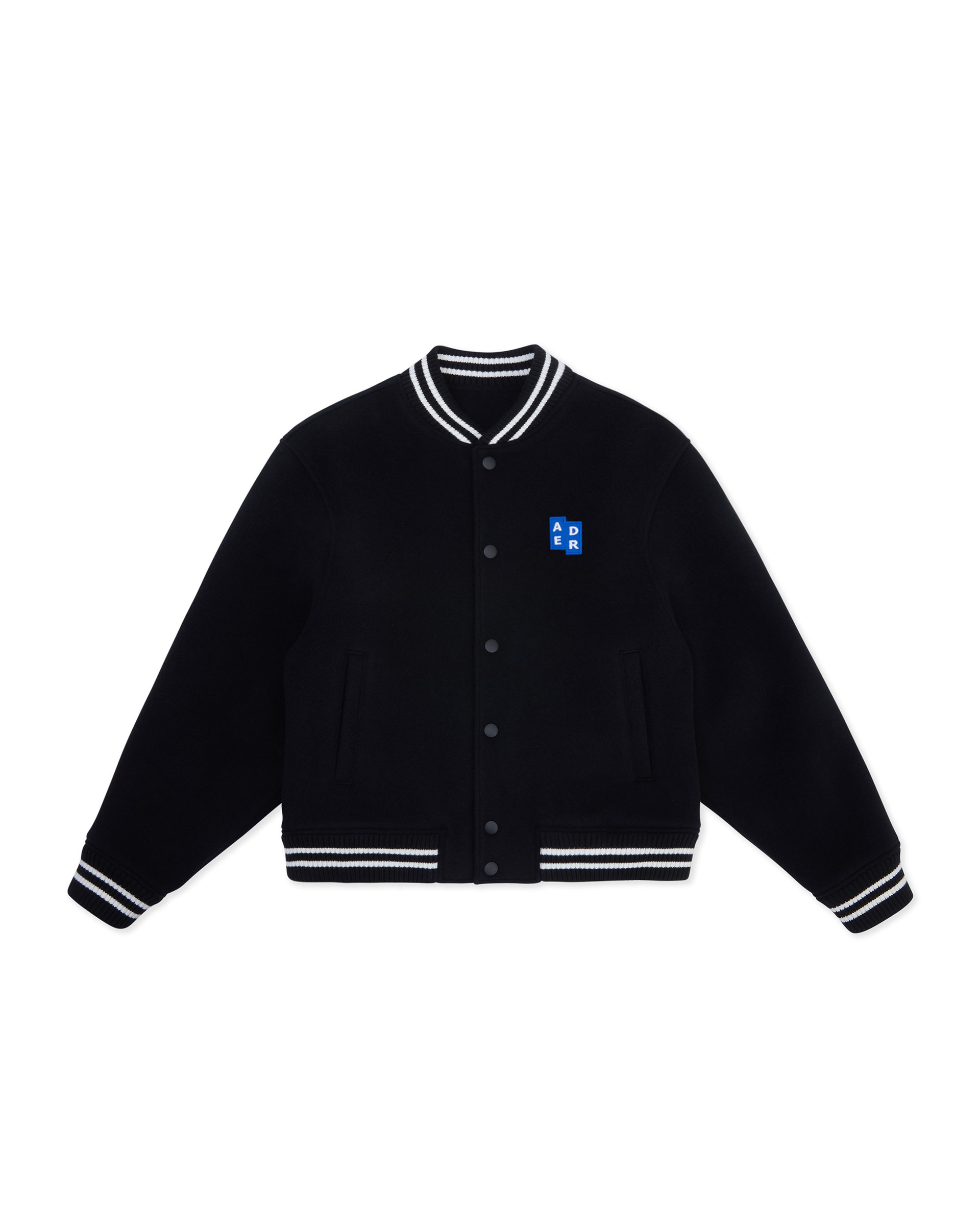 ADERERROR - Sig; BL Tag varsity jacket 01