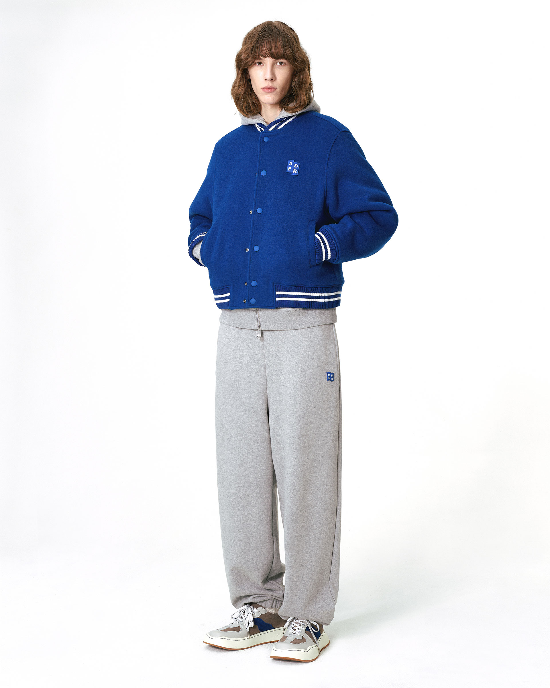 ジャケット・アウター ADERERROR varsity jacket blue Jackets Converse x ADER ERROR SHAPES Varsity Jacket Cobalt