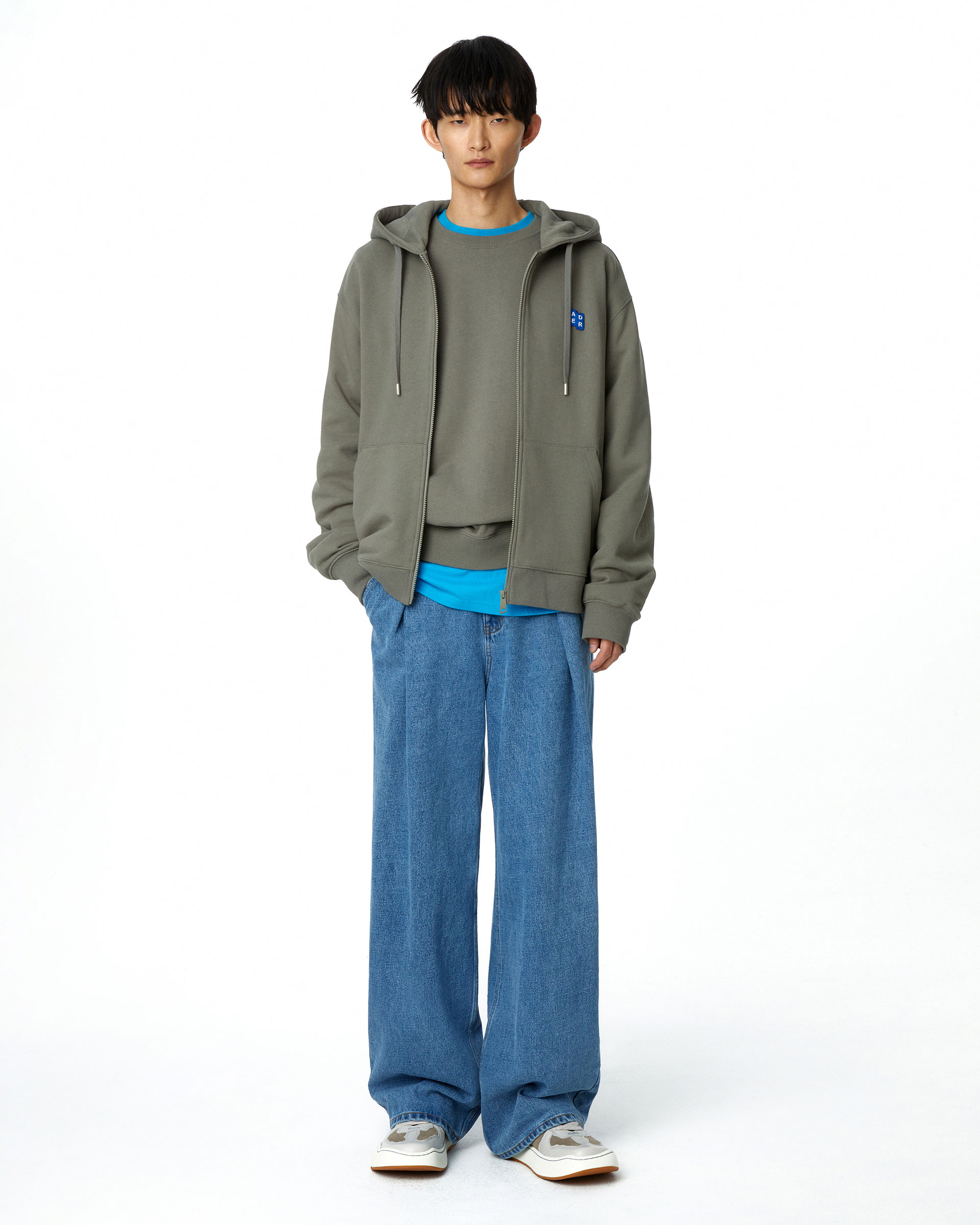 ADERERROR - Sig; BL Tag hoodie zip-up 01