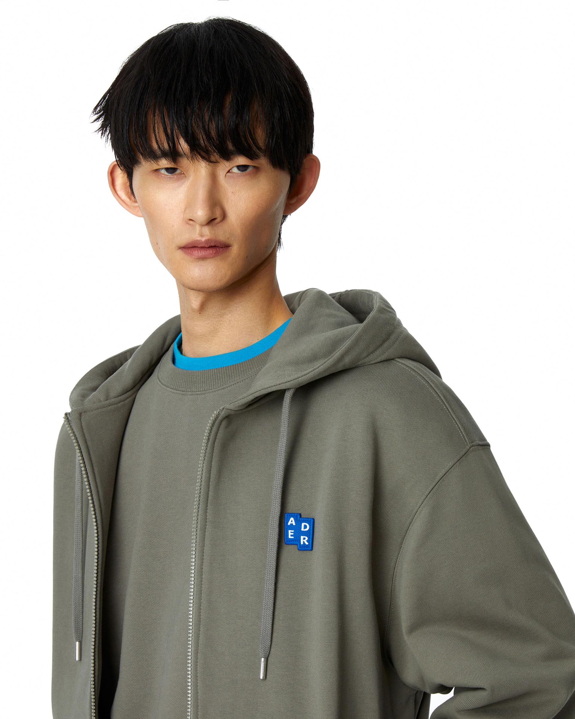 ADERERROR - Sig; BL Tag hoodie zip-up 01