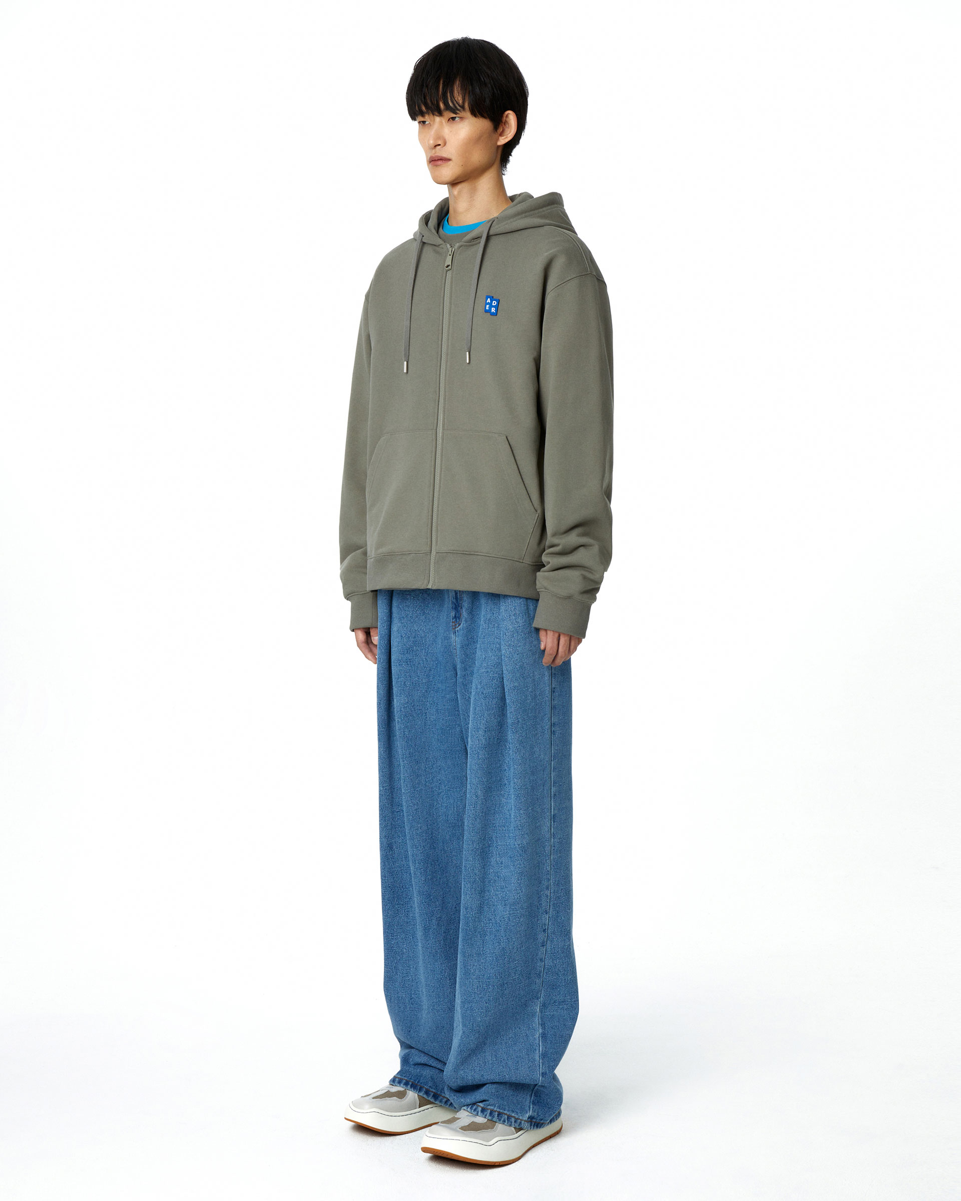 ADERERROR - Sig; BL Tag hoodie zip-up 01