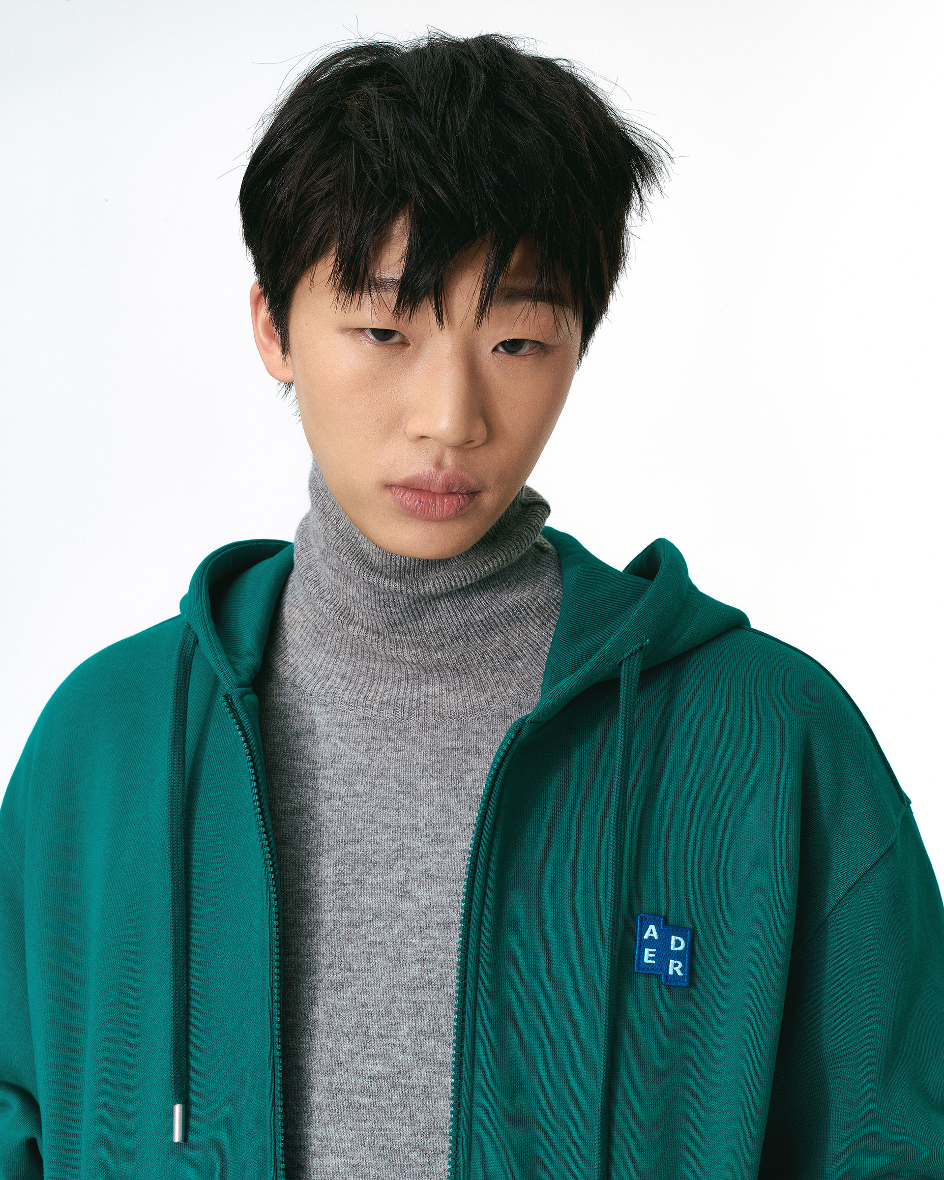 ADERERROR - Sig; BL Tag hoodie zip-up 01