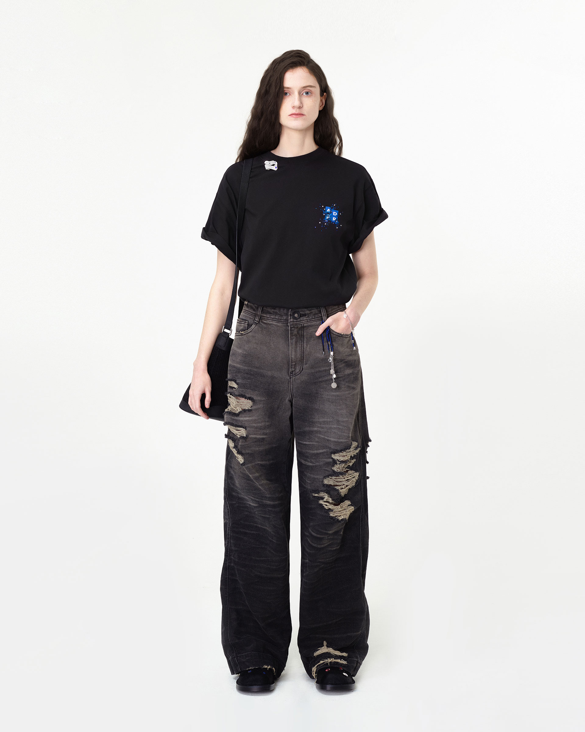 Ader Error Gemma ビジュートリムTシャツM rqEDV-m87869654821
