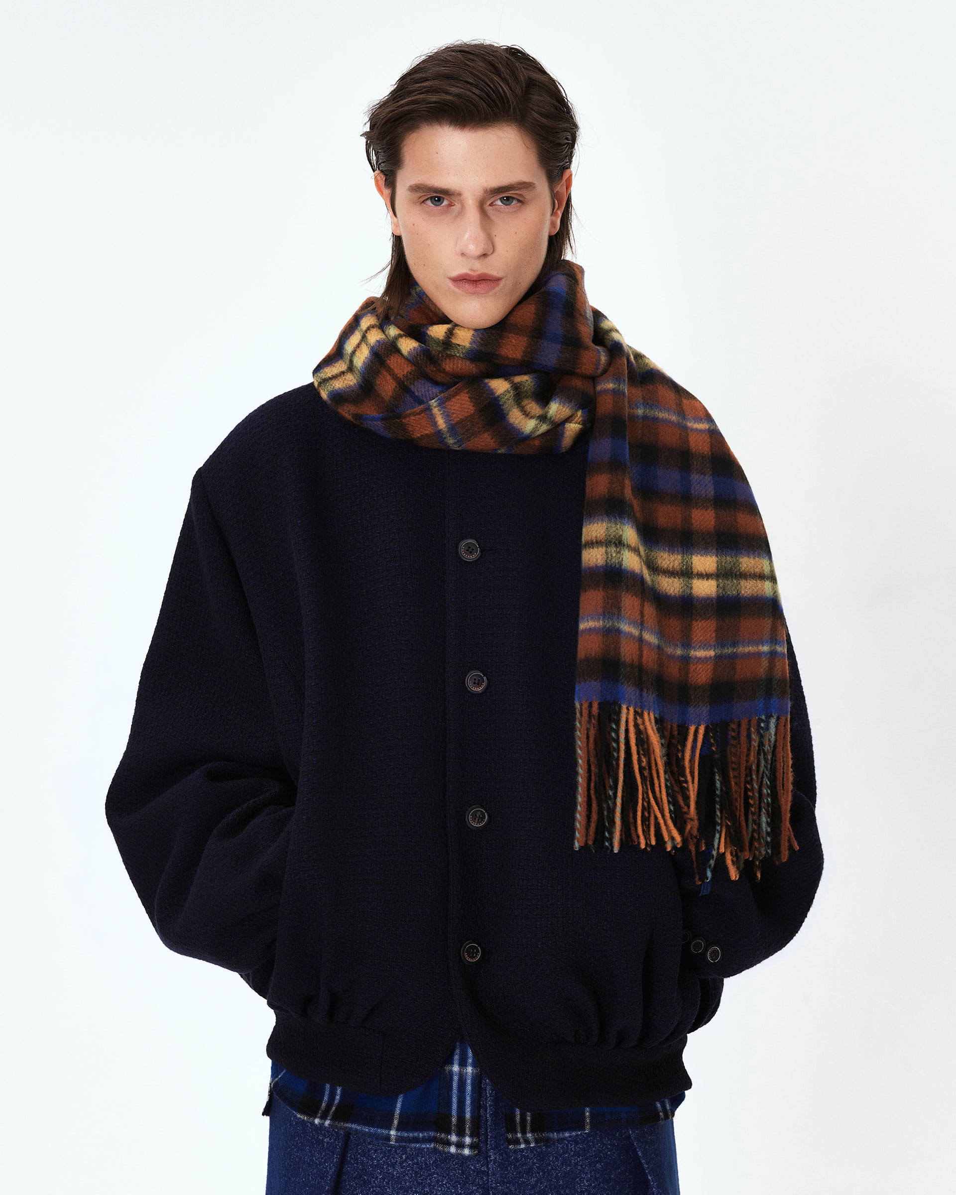 ADERERROR - Revint plaid muffler