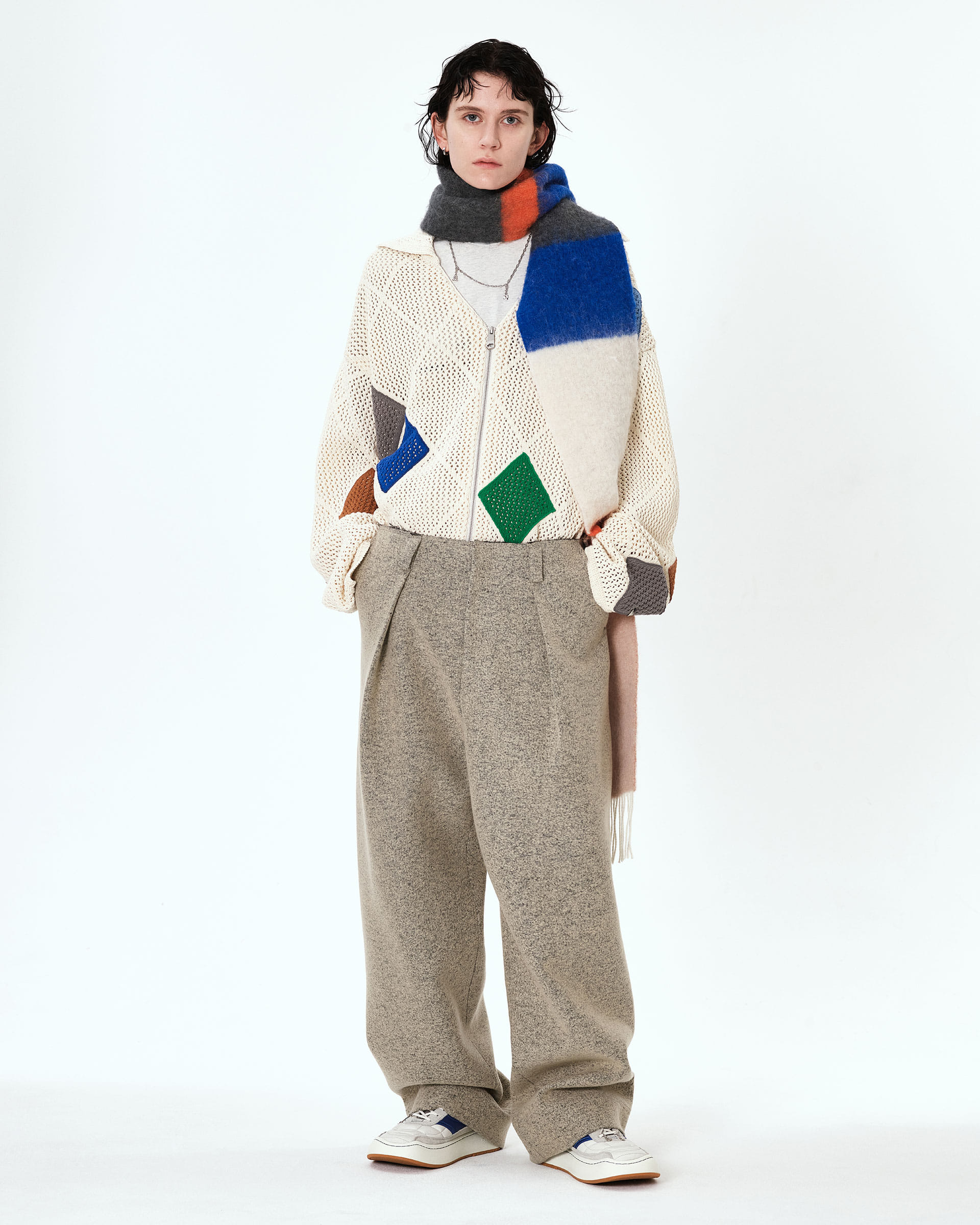 アーダーエラー　マフラー　Otiv muffler アイボリー アーダーエラー マフラー Otiv muffler アイボリー ADER