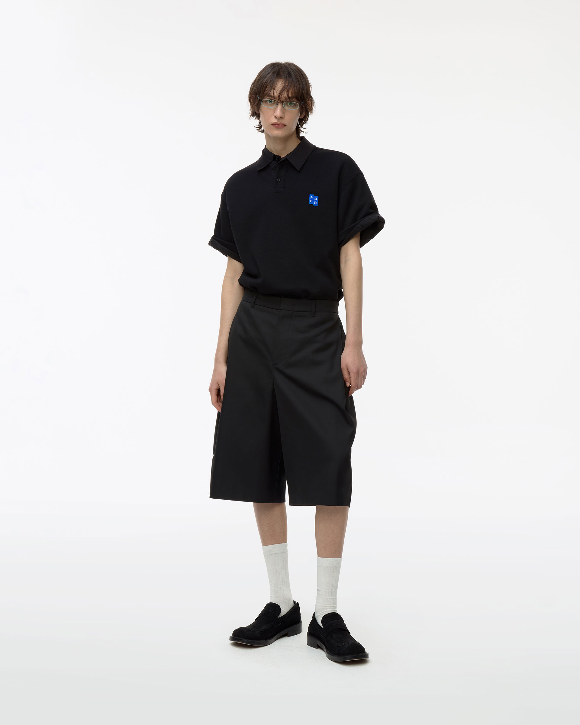 ★ ADERERROR ★ Significant ADERERROR BL Tag polo t-shirt 01 ADERERROR - Sig; BL Tag polo t-shirt 01