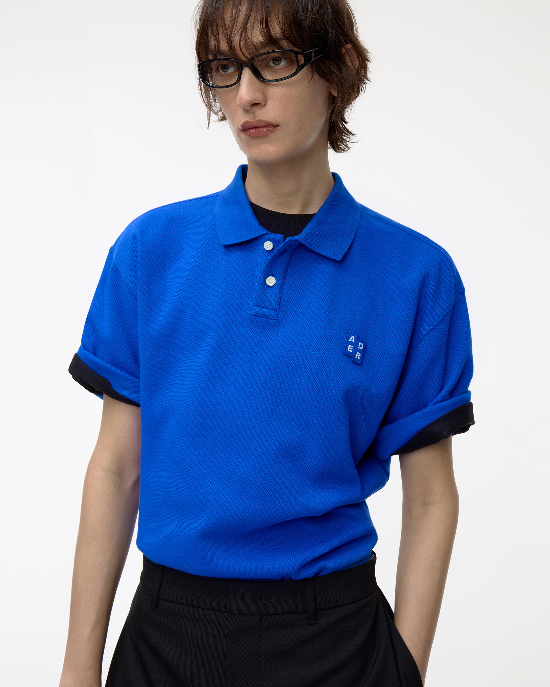 ★ ADERERROR ★ Significant ADERERROR BL Tag polo t-shirt 01 ADERERROR - Sig; BL Tag polo t-shirt 01