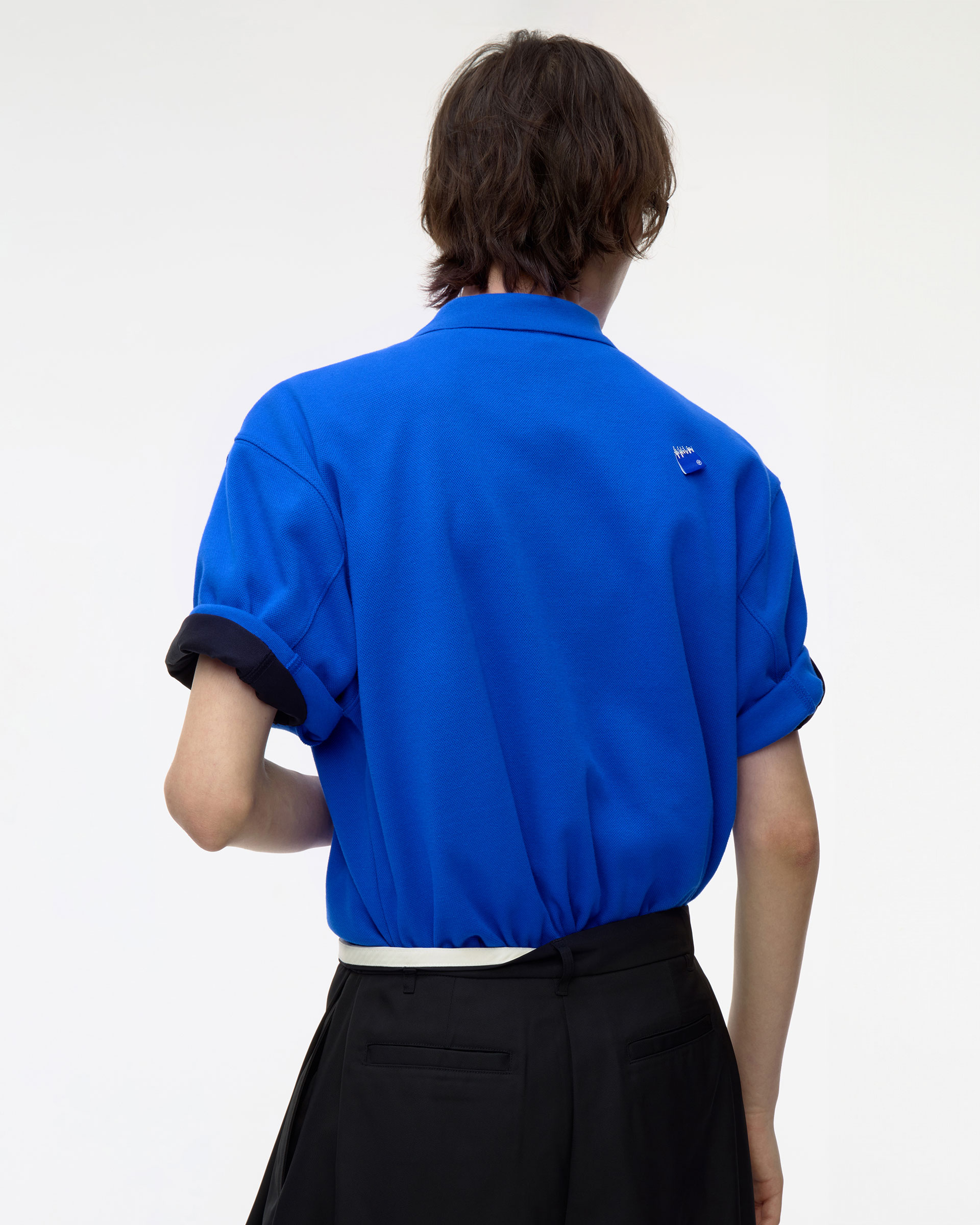 ADERERROR ポロシャツ BL Tag polo t-shirt 01 ADERERROR】 Sig; TRS Tag Polo T-Shirt 01 / 追跡付 (ADERERROR