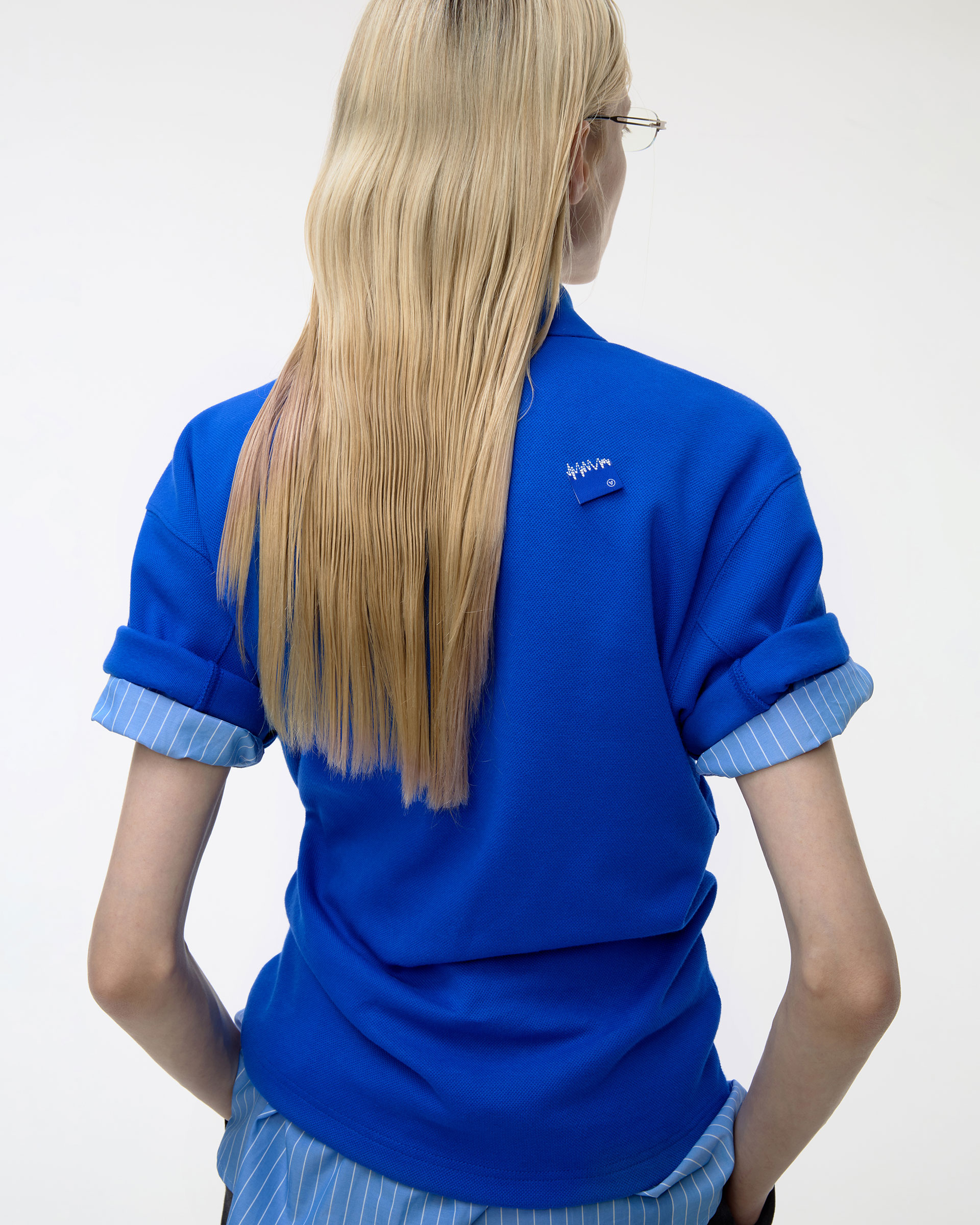 [ADERERROR] Sig; BL Tag polo t-shirt 01 /追跡付 ADERERROR - Sig; BL Tag polo t-shirt 01