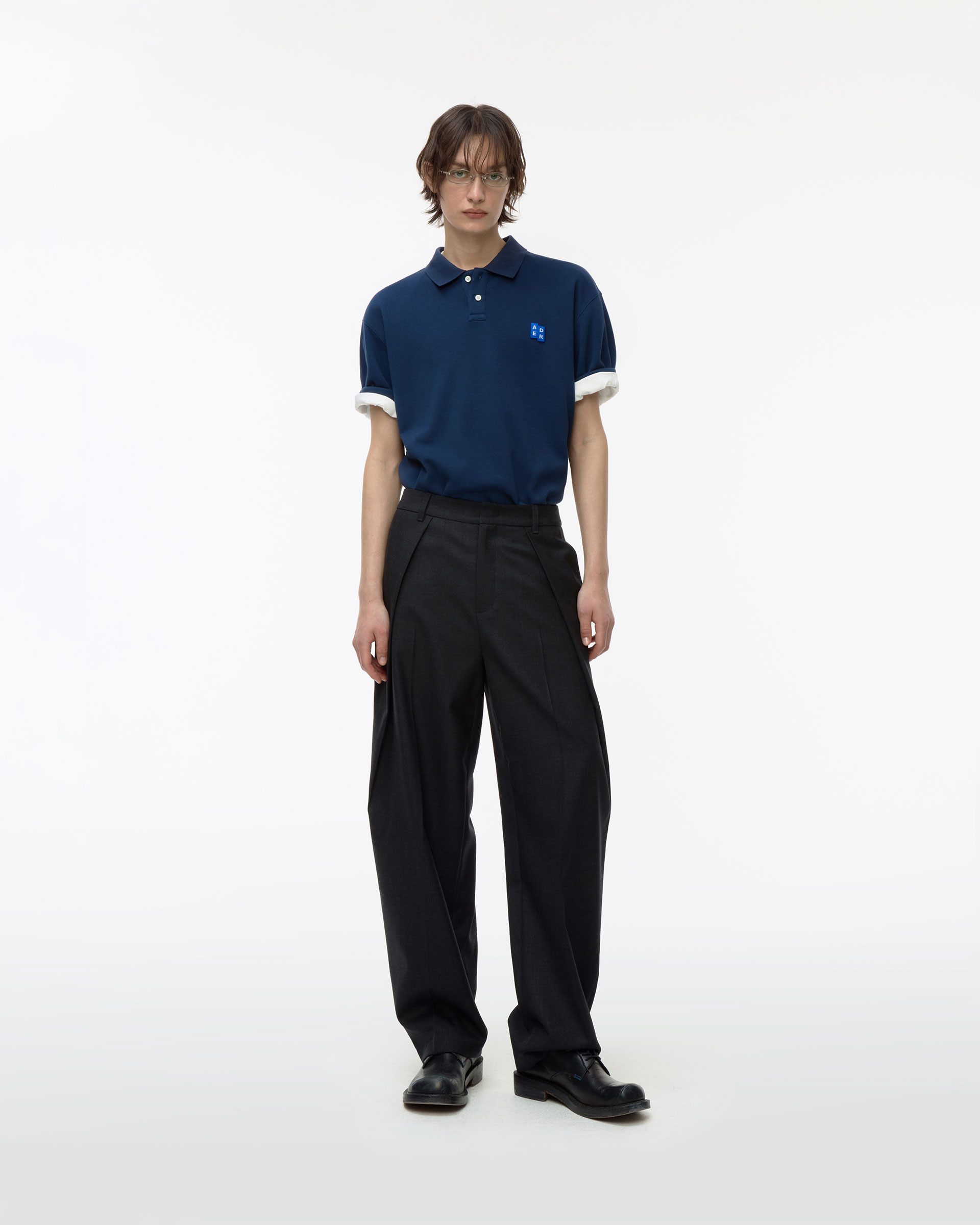 ADERERROR - Sig; BL Tag polo t-shirt 01