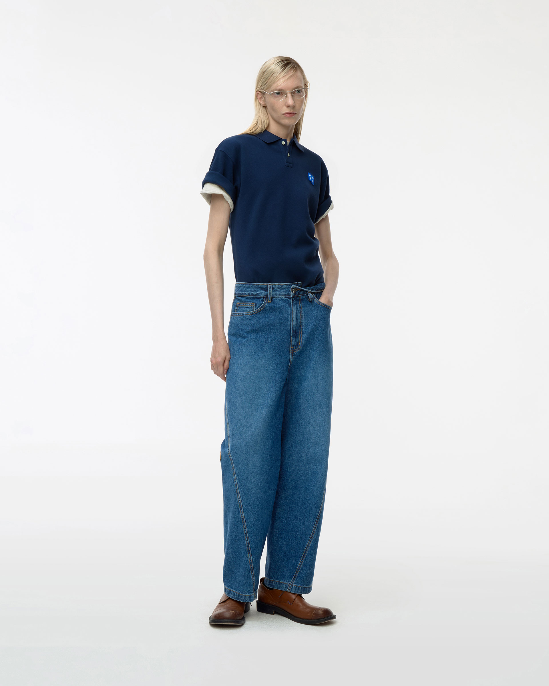 ADERERROR - Sig; BL Tag polo t-shirt 01