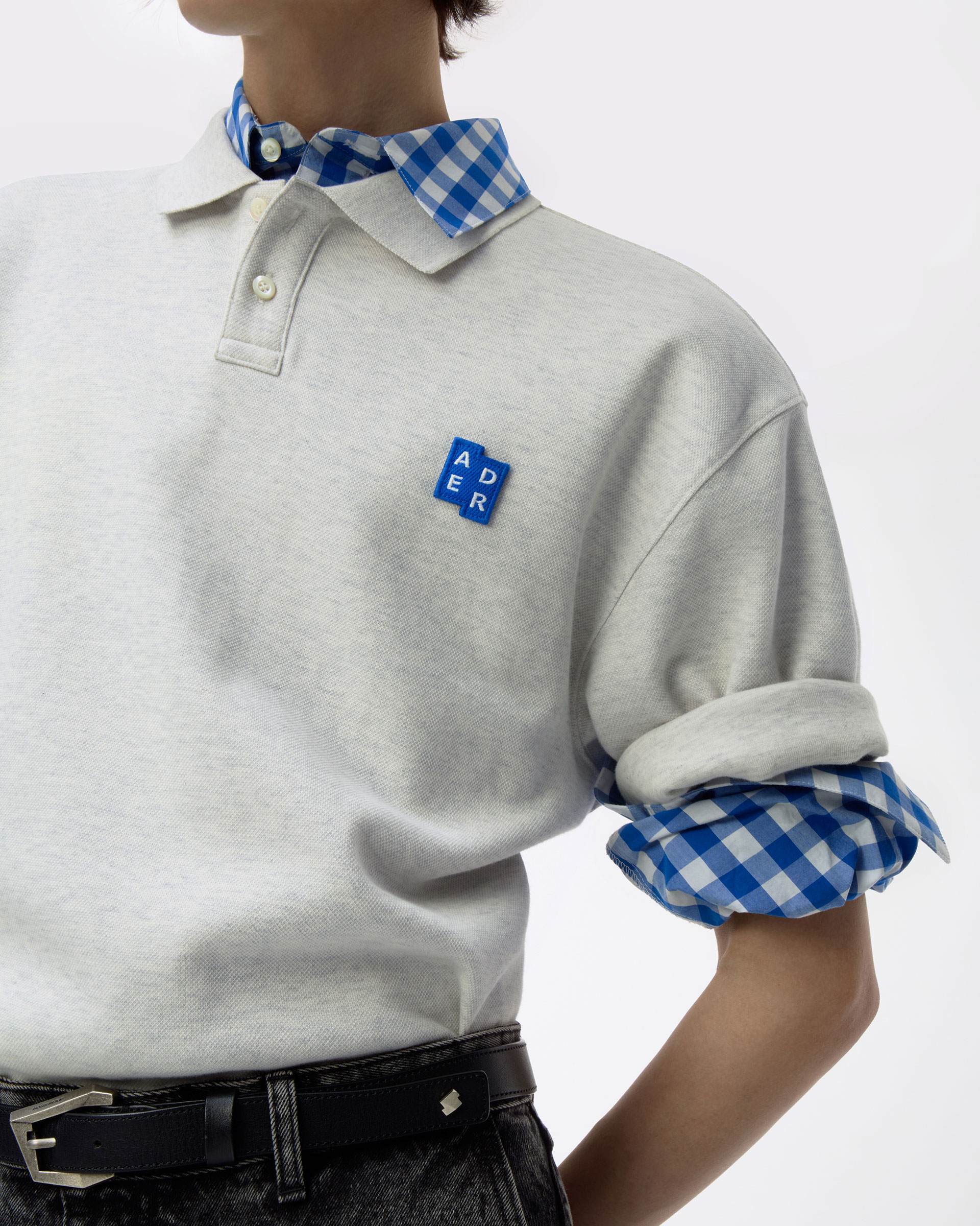 [ADERERROR] Sig; BL Tag polo t-shirt 01 /追跡付 ADERERROR - Sig; BL Tag polo t-shirt 01