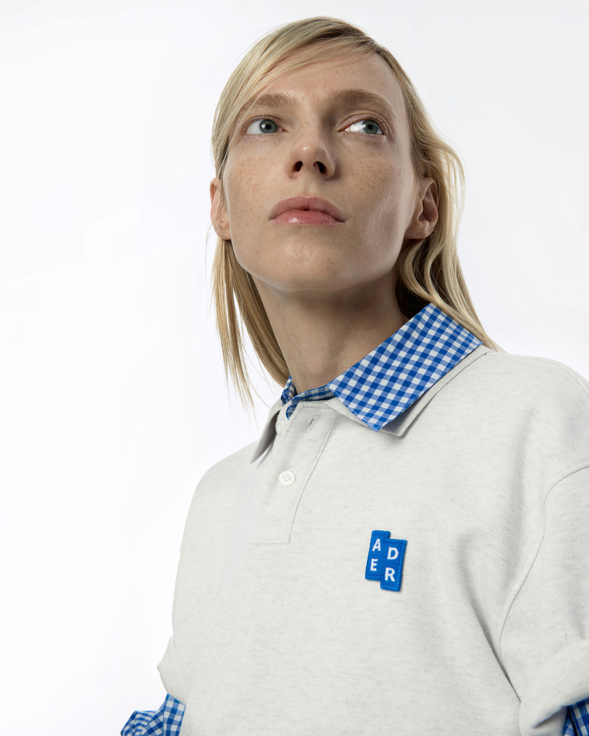 トップス ADERERROR Sig; polo t-shirt ADERERROR】 Sig; TRS Tag Polo T-Shirt 01 / 追跡付 (ADERERROR