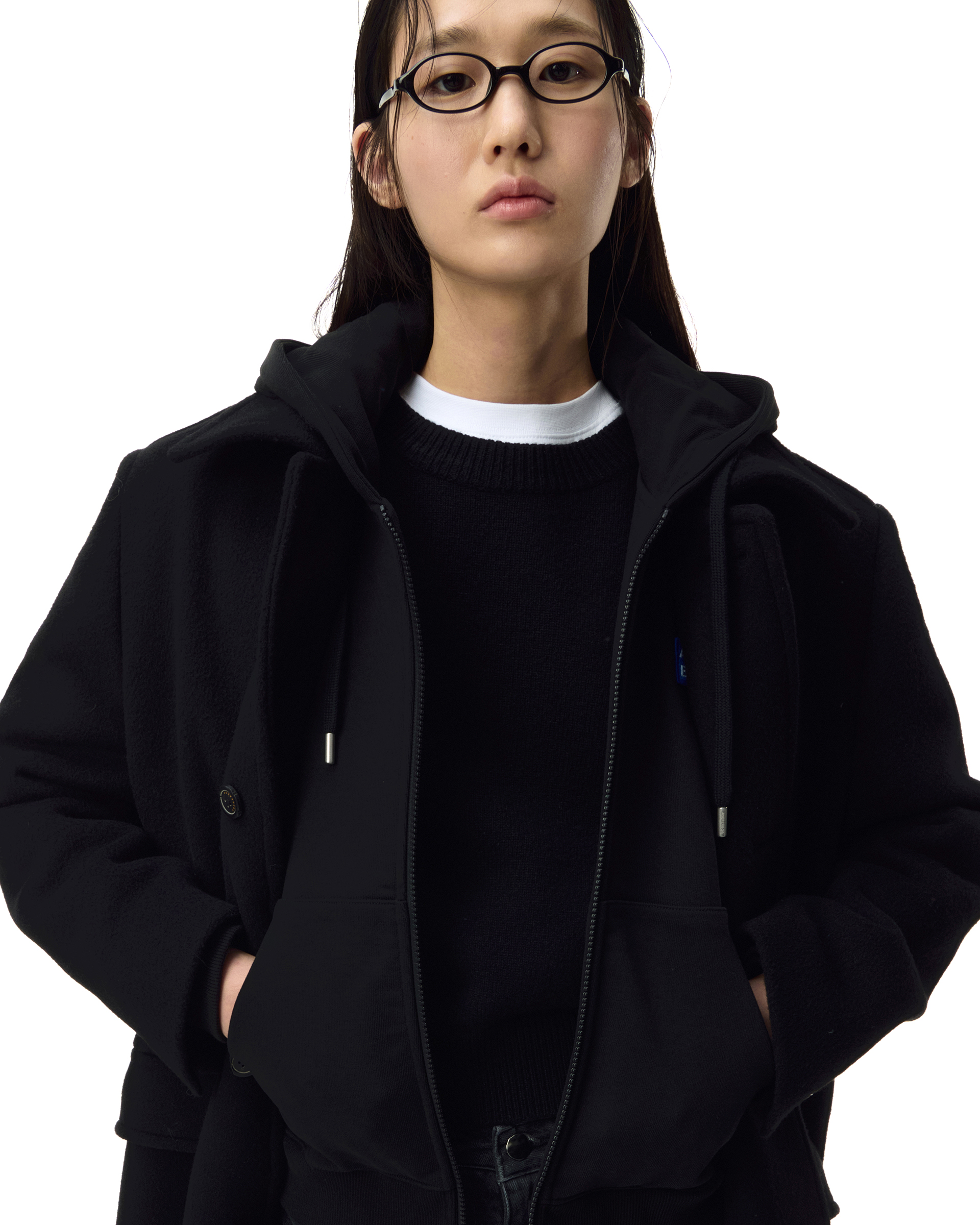 ★Ader Error★2025SS 超新作★Sig; BK Tag skirt 01★Noir ☆Ader Error☆2025SS 超新作☆Sig; SV Tag Trucker jacket 01
