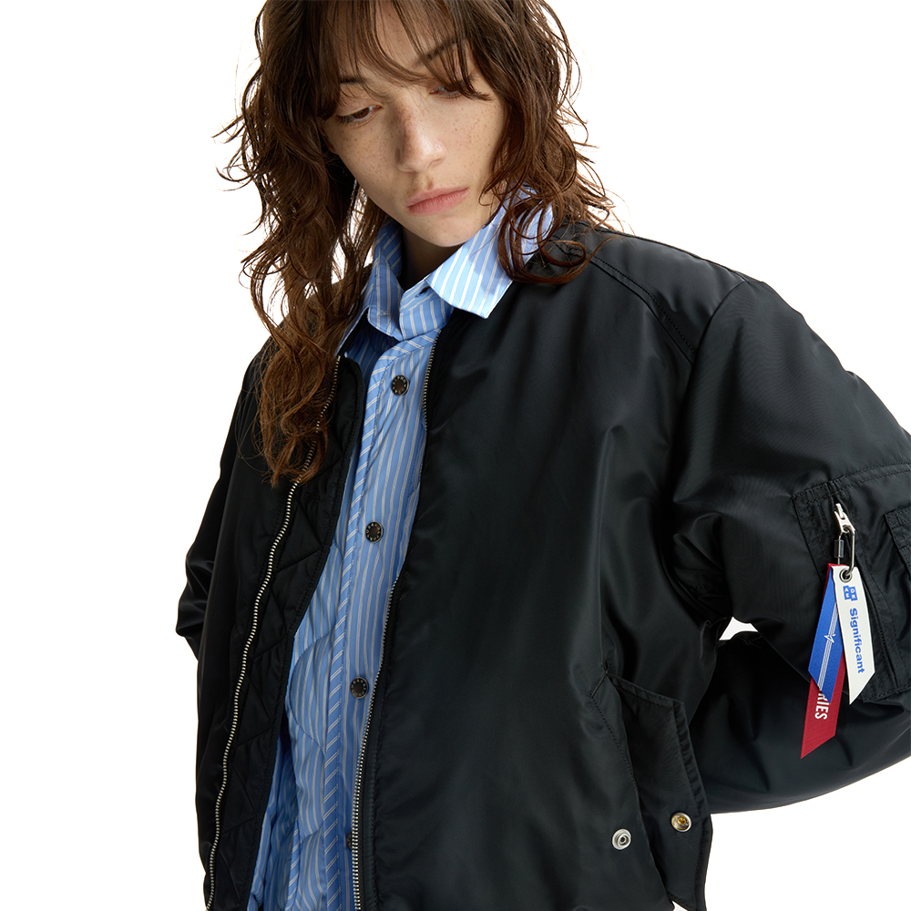 ADERERROR Significant X Alpha Industries MA-1 / LINER VEST JACKET BLACK