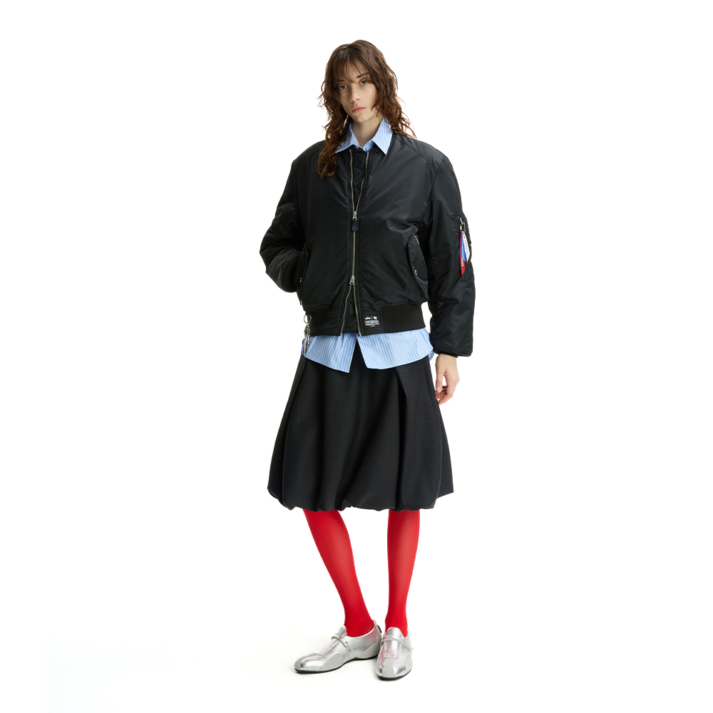 ADERERROR Significant X Alpha Industries MA-1 / LINER VEST JACKET BLACK