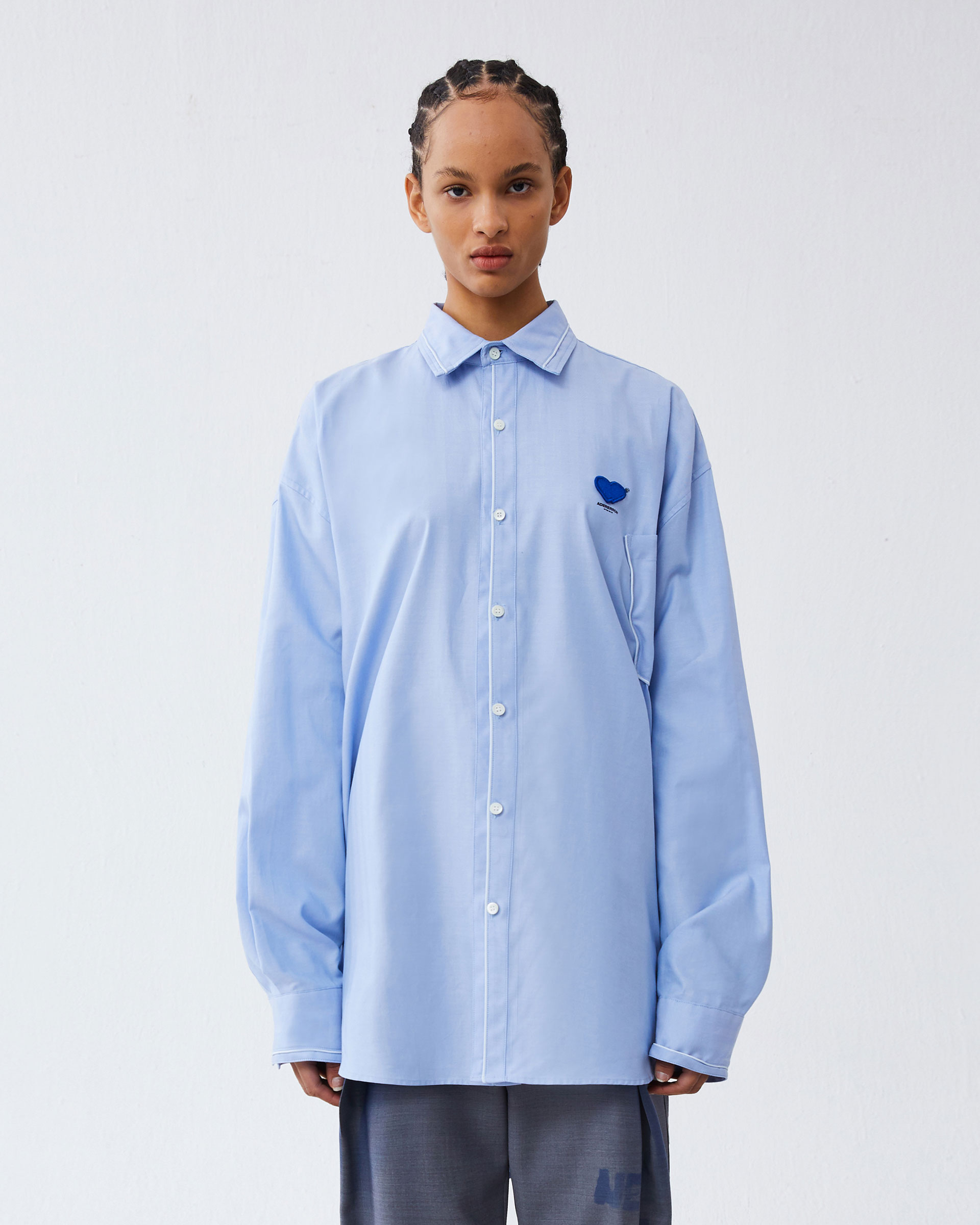 ADERERROR - Twin heart logo shirt