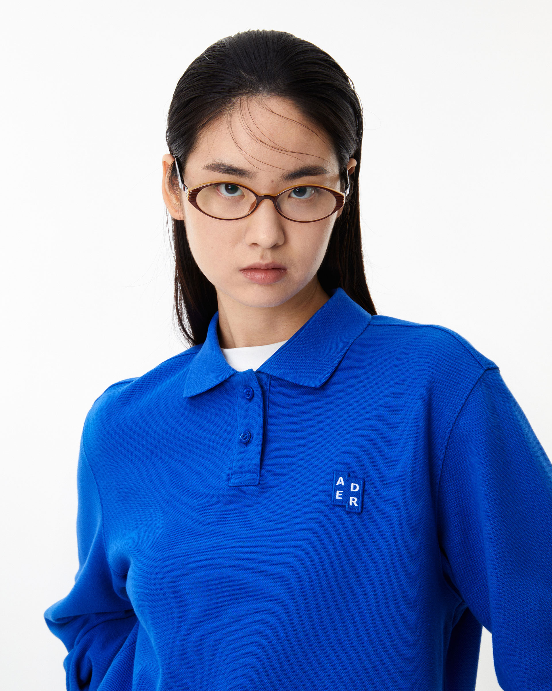 トップス ADERERROR L/S POLO ADERERROR - Sig; BL Tag LS polo t-shirt 04