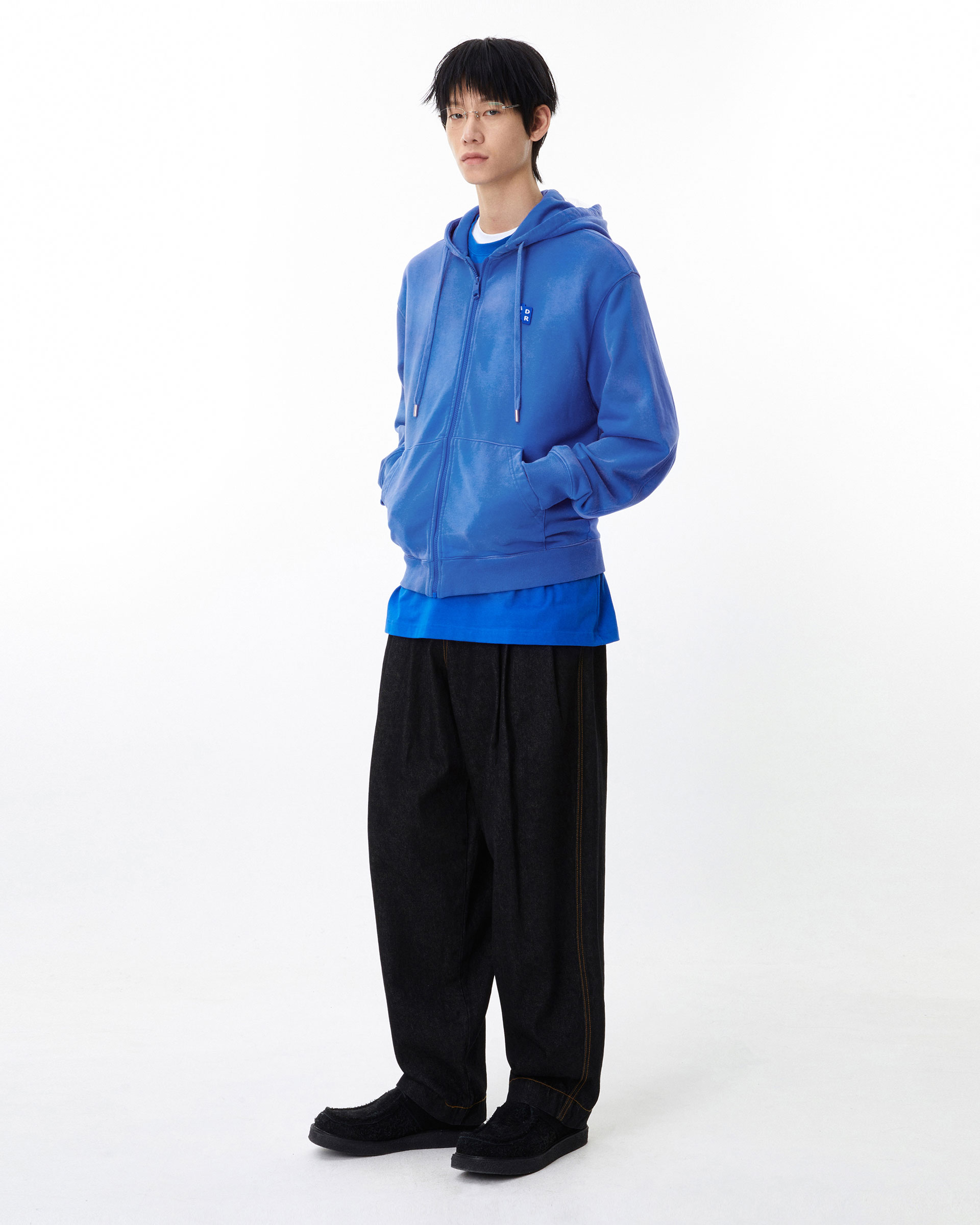 ADERERROR - Sig; BL Tag hoodie zip-up 01