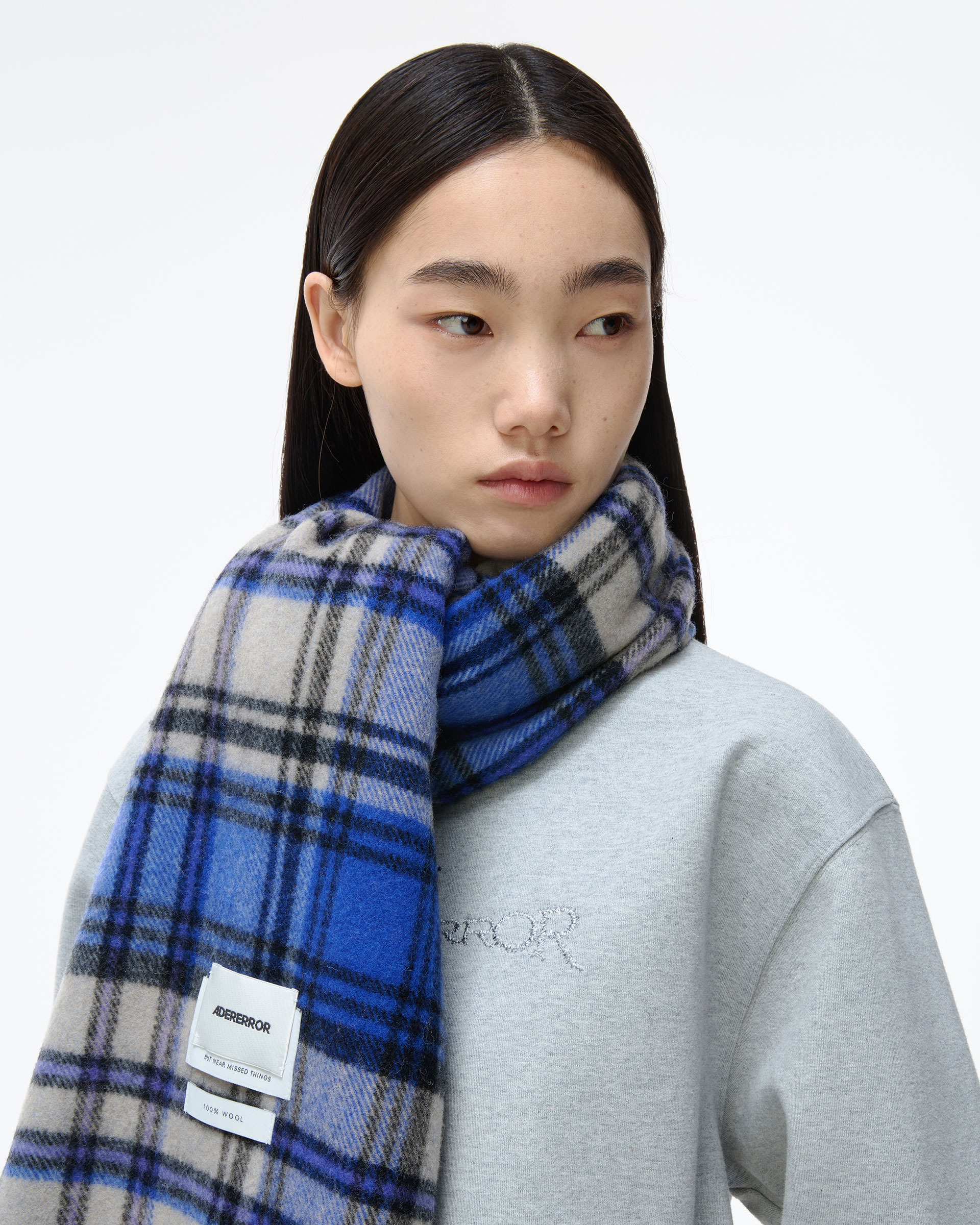 ADERERROR - Revint plaid muffler