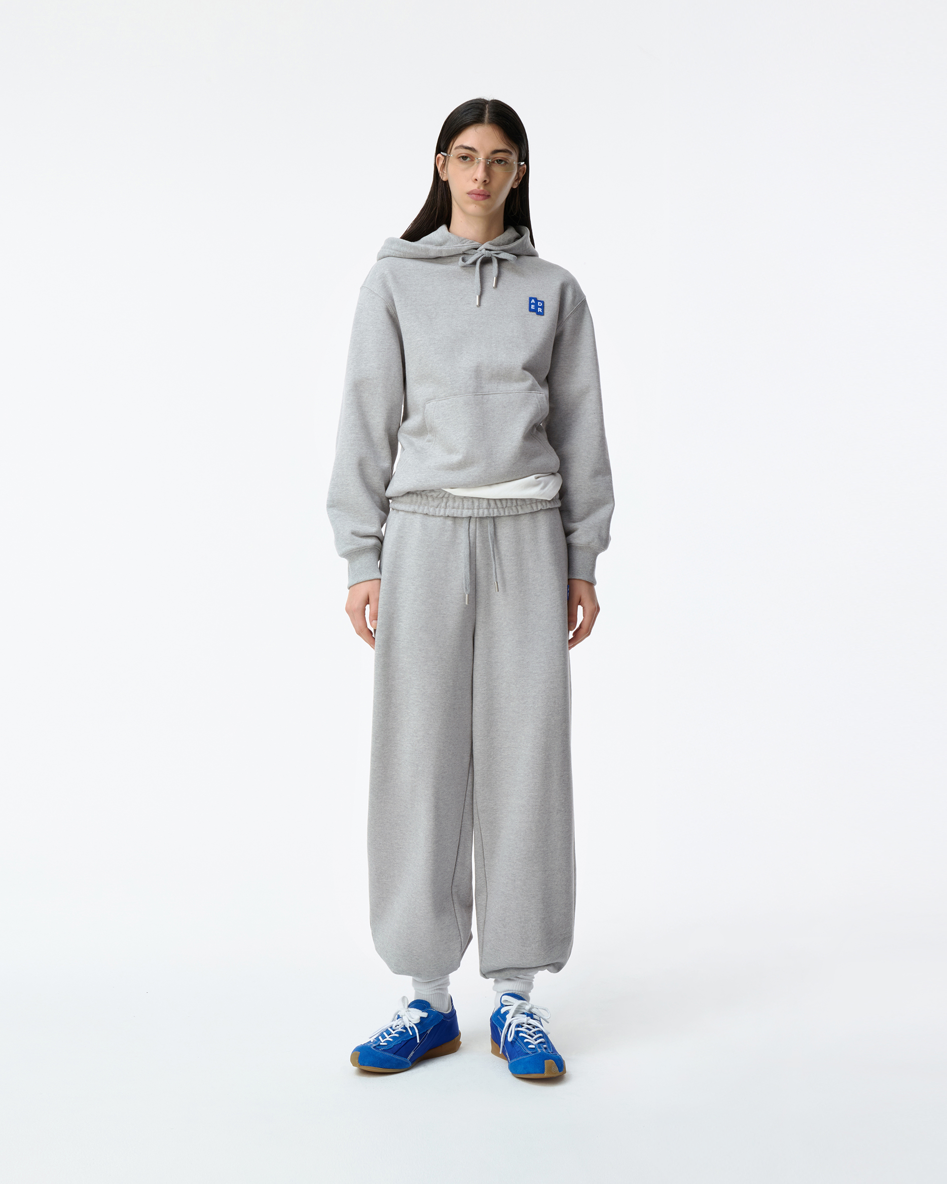 ADERERROR Tag hoodie フーディー パーカー　グレー　M 定番 ADERERROR