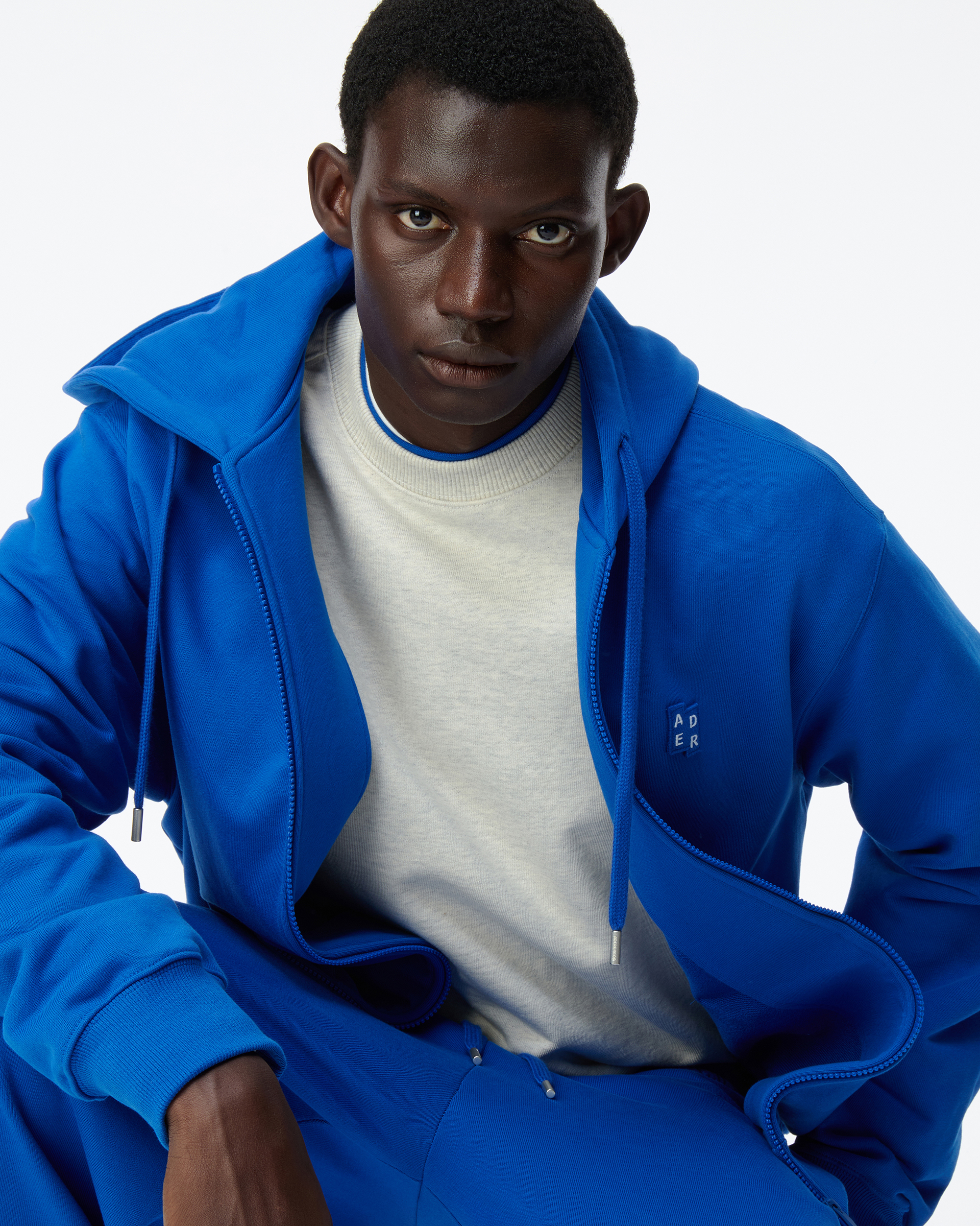 ADERERROR - Sig; BL Tag hoodie zip-up 01