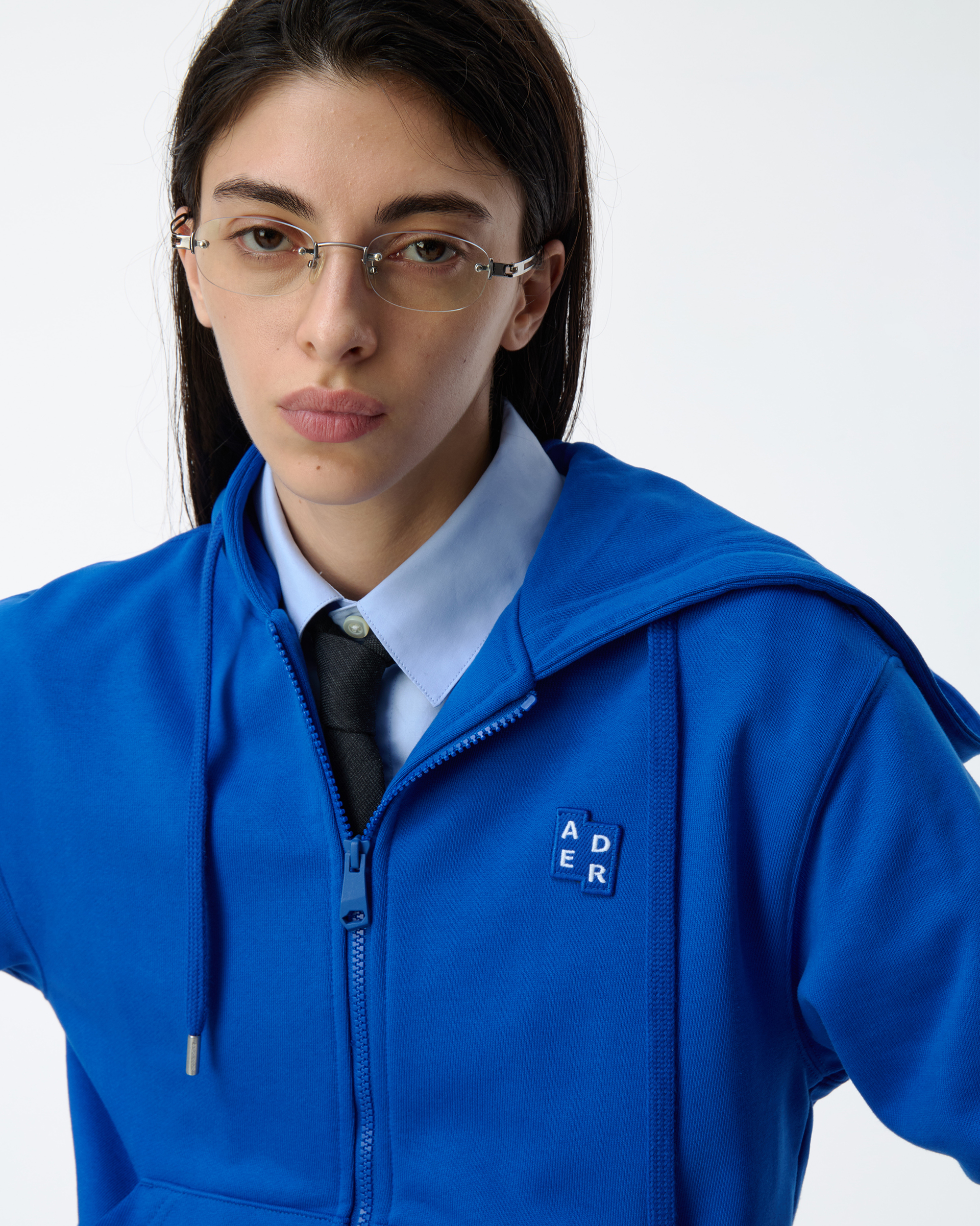 ADERERROR - Sig; BL Tag hoodie zip-up 01