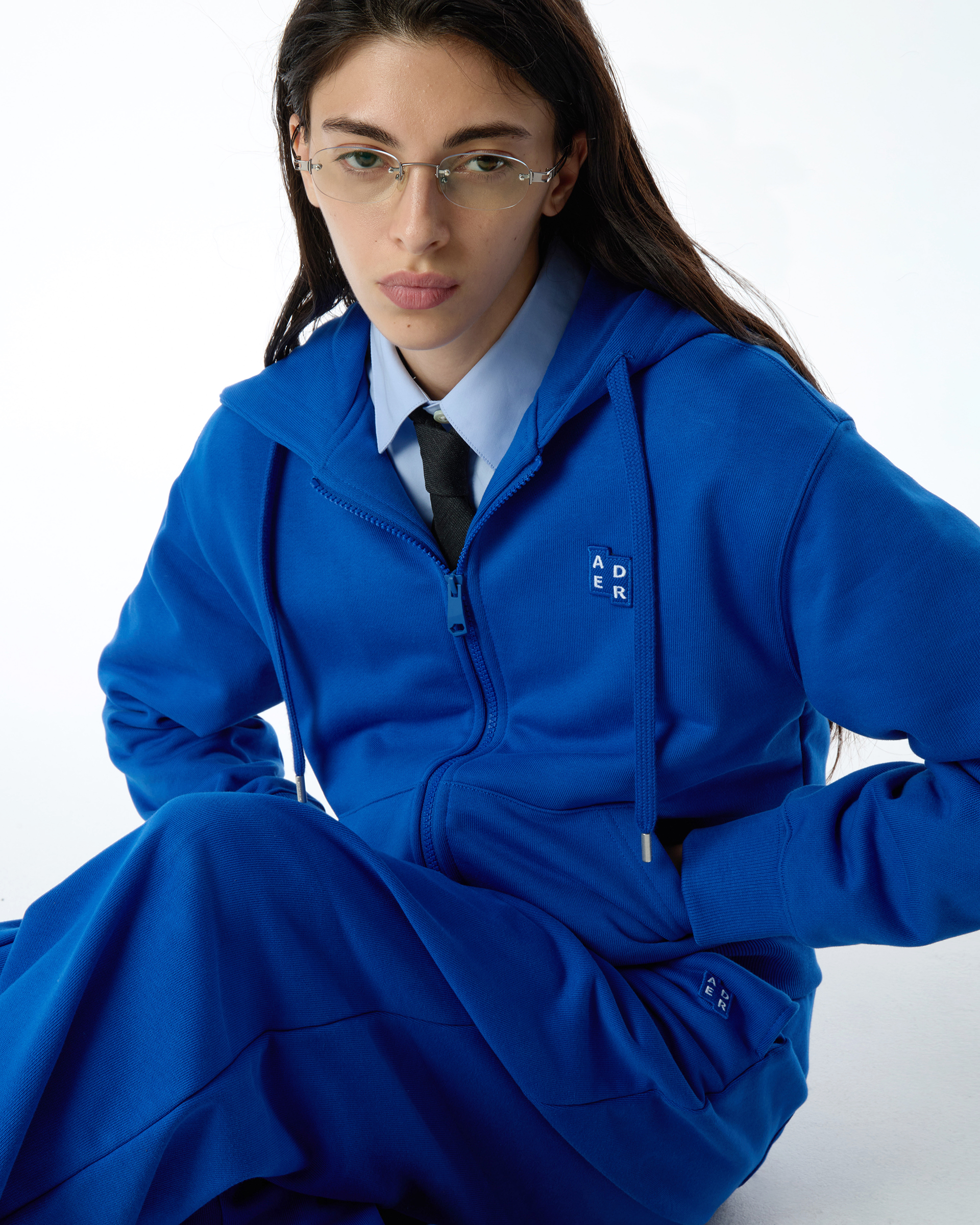 ADERERROR - Sig; BL Tag hoodie zip-up 01