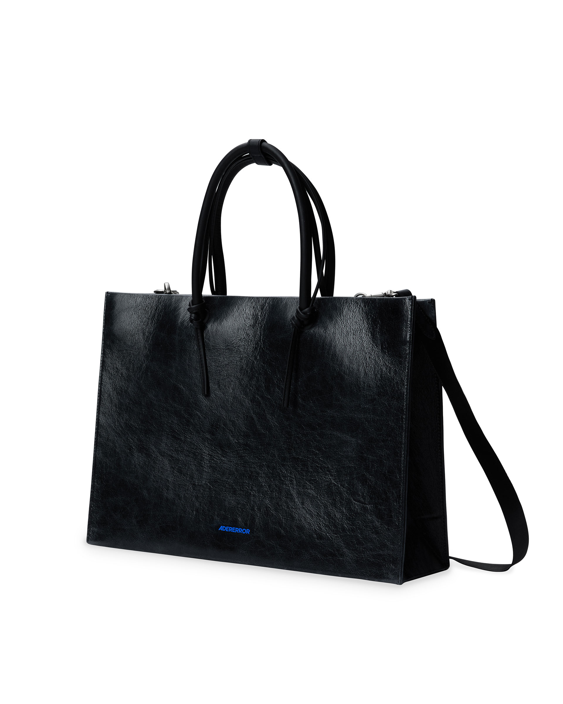ADERERROR - Wide cracked shopper bag