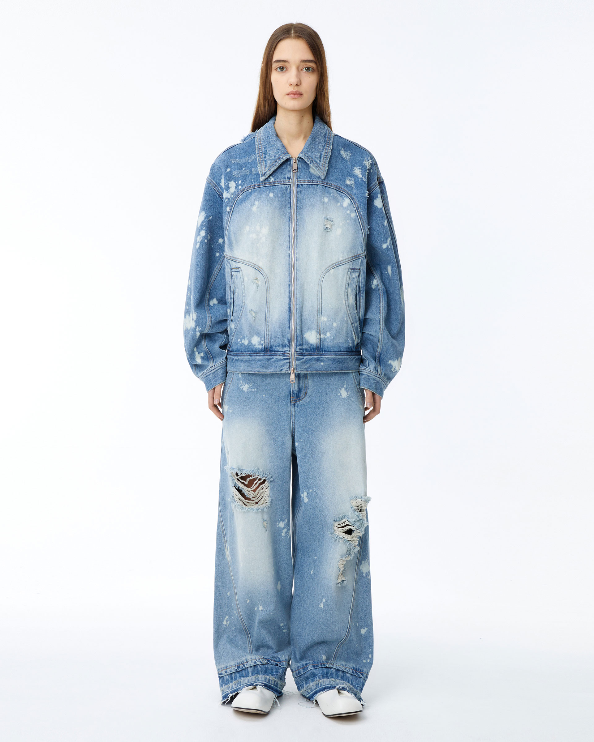 アーダーエラー　ライトブルーデニムジャケットLサイズ　Elling Jacket ADERERROR - Elling jacket