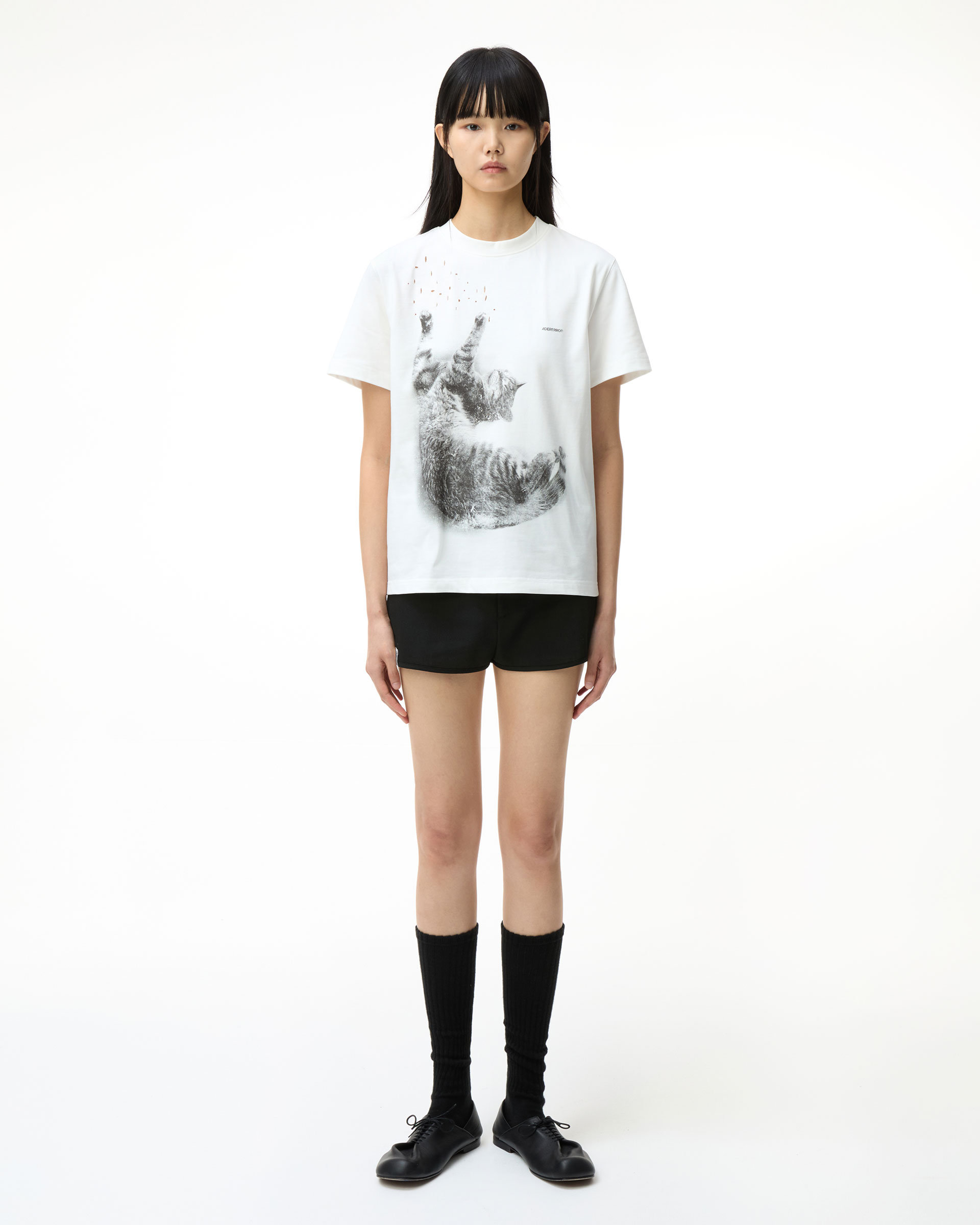 ADER ☆Adererrorゴーストプリント刺繍 Tシャツ ERROR ゴースト刺繍T 
