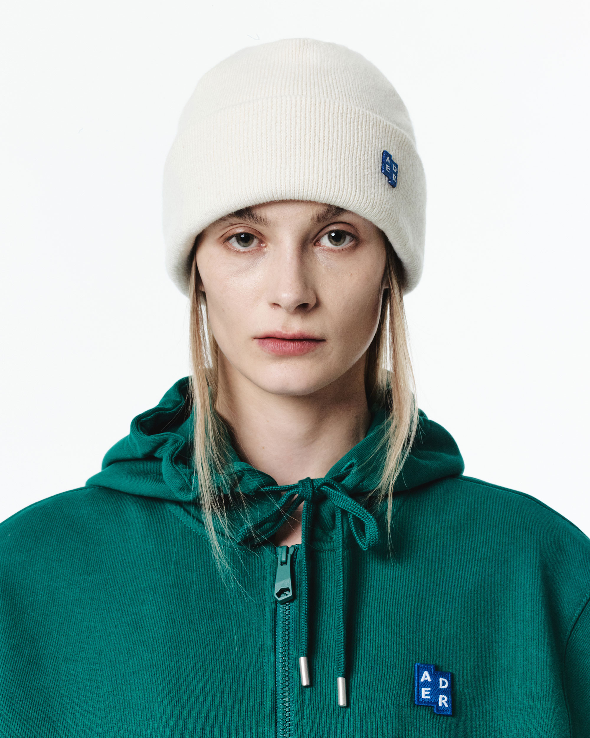 03 Beanie - Ader Error - Wool - Green Ader Error Basic Knit Beanie - Blue – Kith main image 3