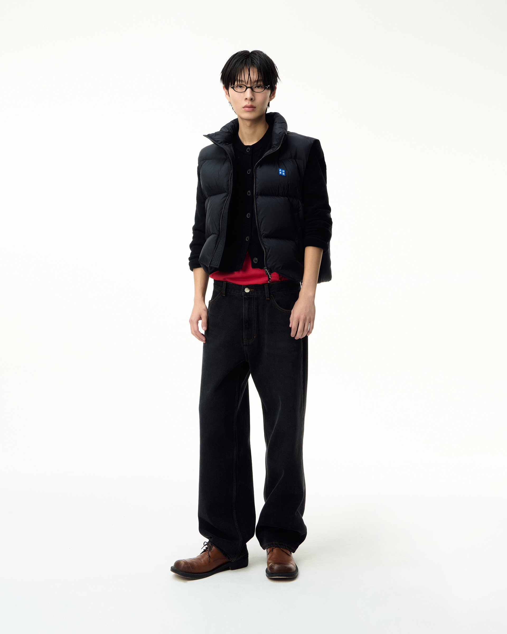 ADERERROR - Sig; BL Tag puffer vest 01
