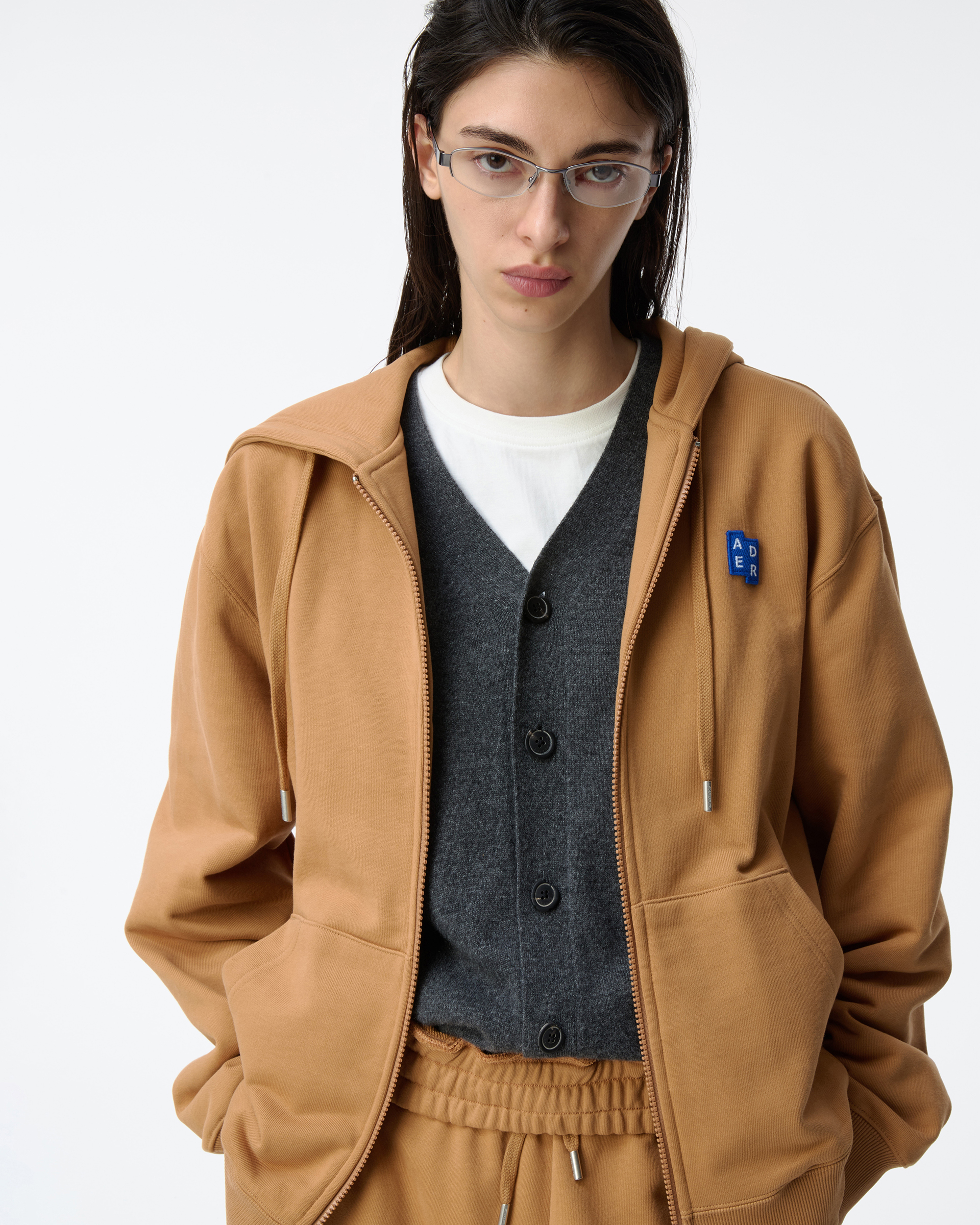 ADERERROR - Sig; BL Tag hoodie zip-up 01