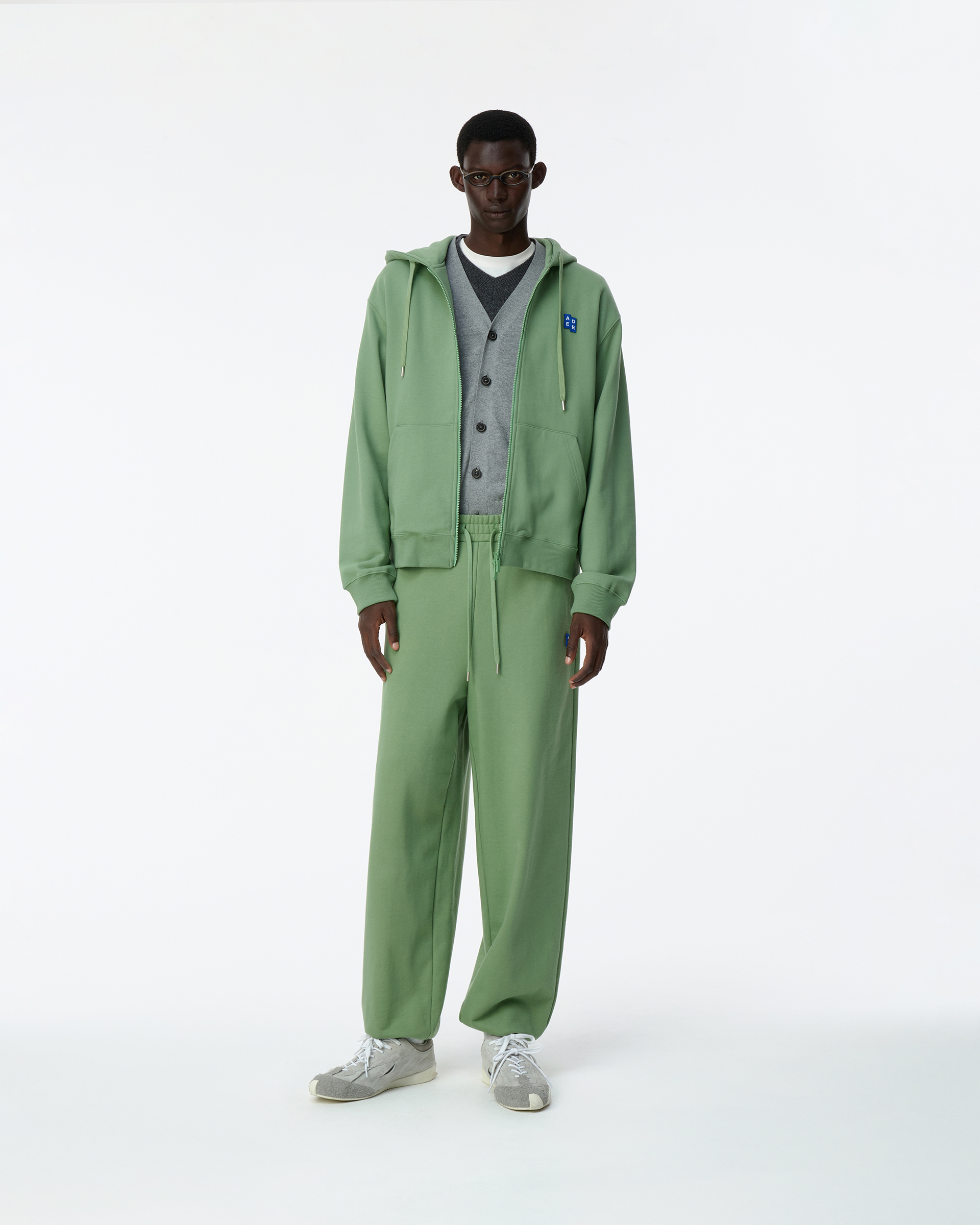 ADERERROR - Sig; BL Tag hoodie zip-up 01