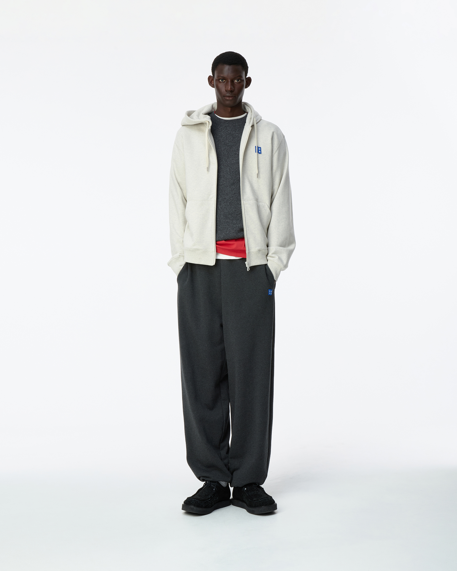 ADERERROR - Sig; BL Tag hoodie zip-up 01
